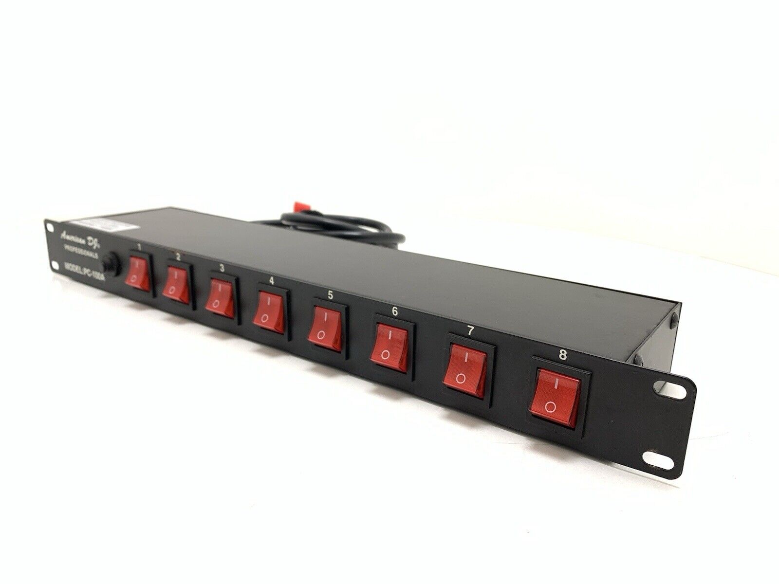 ADJ American DJ PC-100A 8-Switch ON/OFF Lighting A/C Power Center 120V/60Hz RACK