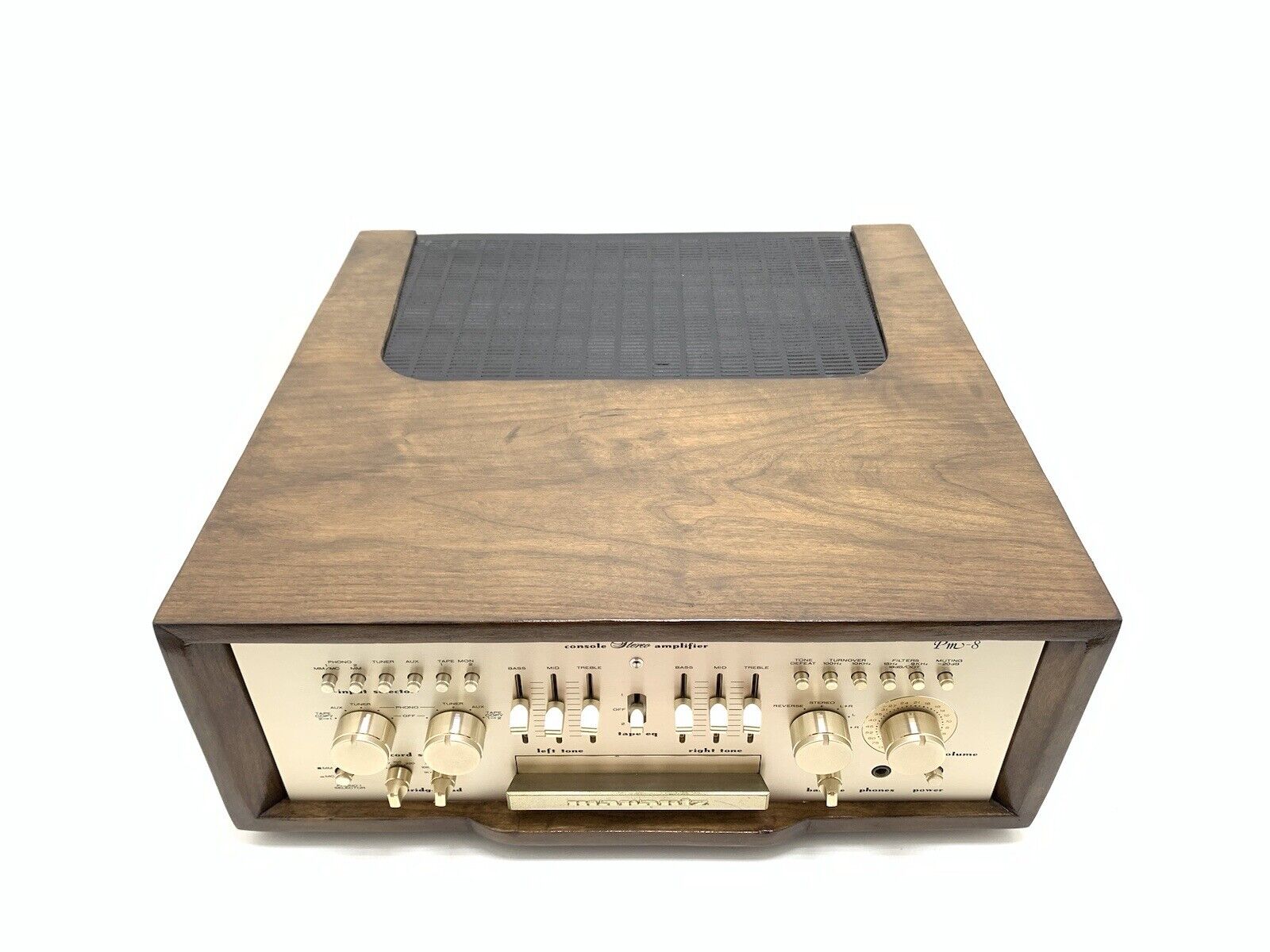 MARANTZ PM 8 Console Stereo Amplifier Vintage Wood BOX Refurbished WORK GoodLook
