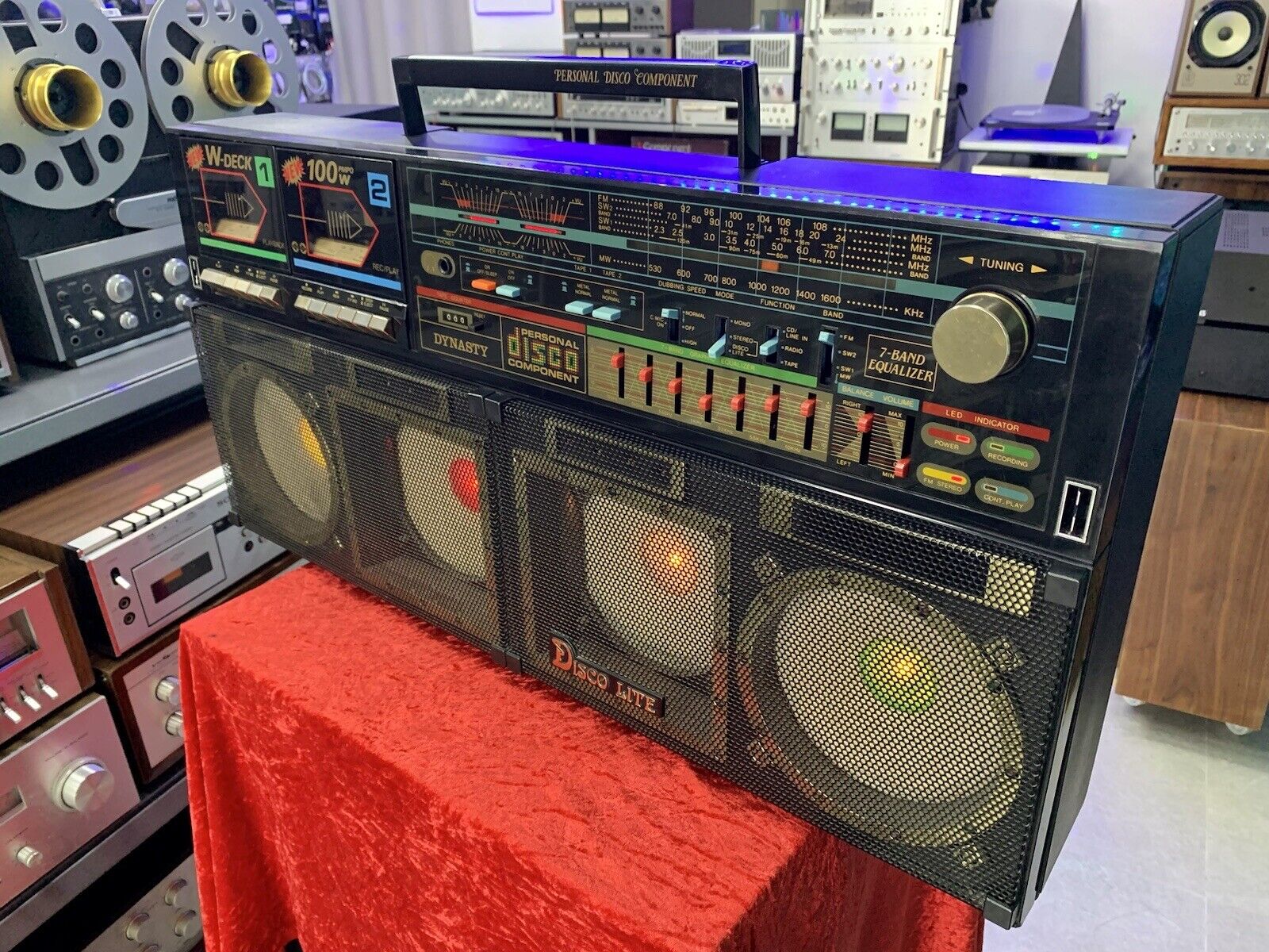 BOOMBOX Ghettoblaster MADONNA Radio Cassette Stereo DYNASTY ES555 Vintage WORK