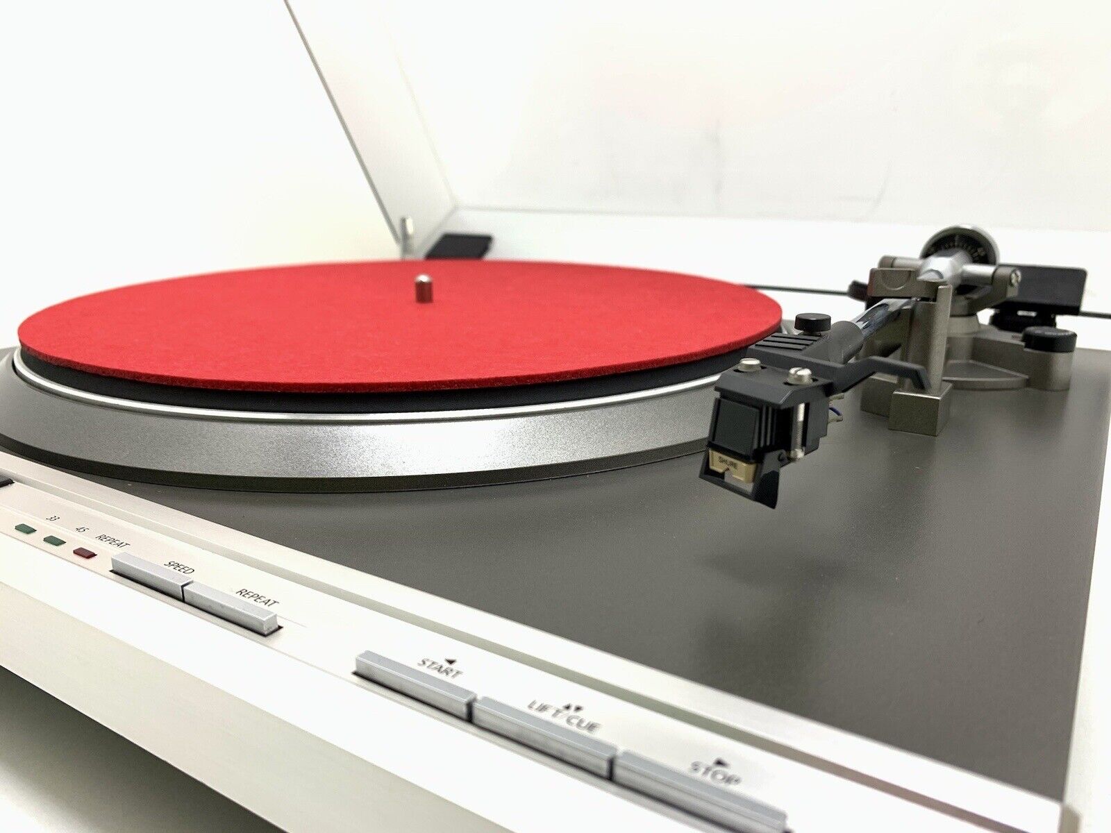 MITSUBISHI DP EC8 Quartz Logic Automatic Turntable Vintage 1981 Work Good Look