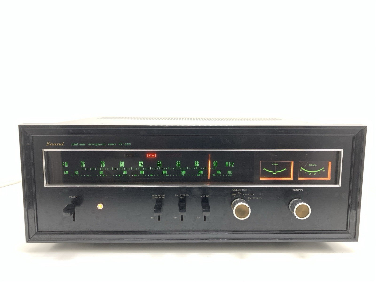 SANSUI TU 999 AM/FM Stereo Tuner Vintage 1970 High End From Japan WORK Good Look
