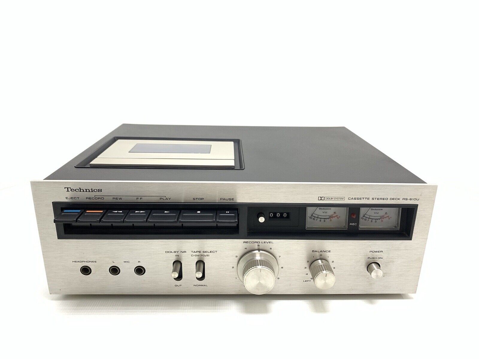 TECHNICS RS-610U Stereo Cassette Tape Deck 2 Head Vintage 1973 Working Good Look