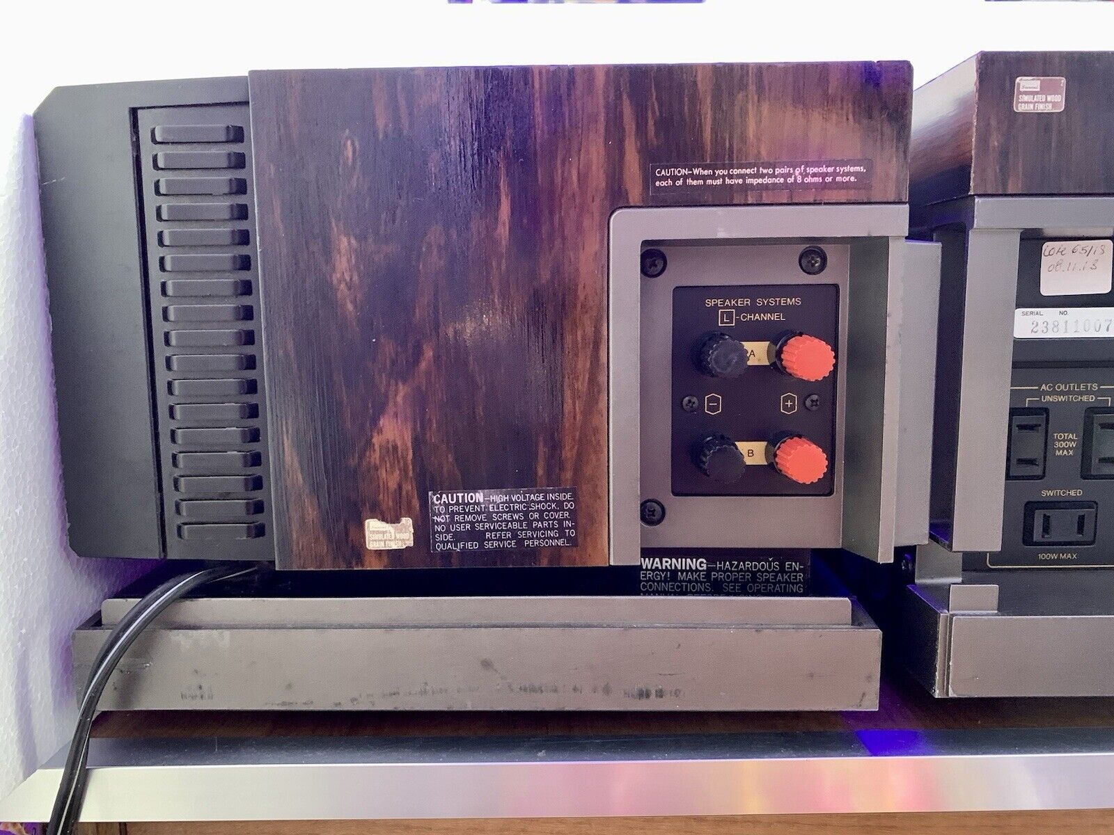 SANSUI G 22000 Stereo Receiver 220+220 Watts RMS Vintage 1978 Working Good Look