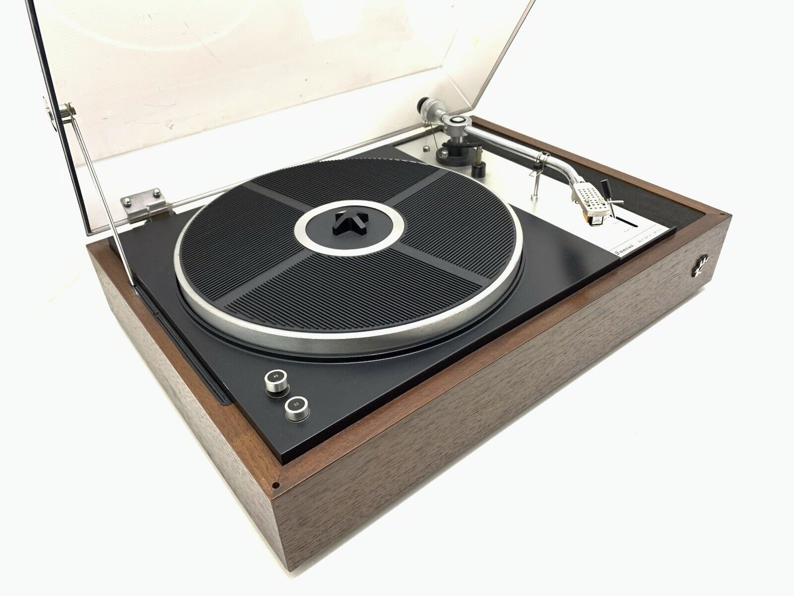 SANSUI SR 3030 Turntable 2 Speed Belt Drive Hi Fi Vintage 1973 Work Good Look