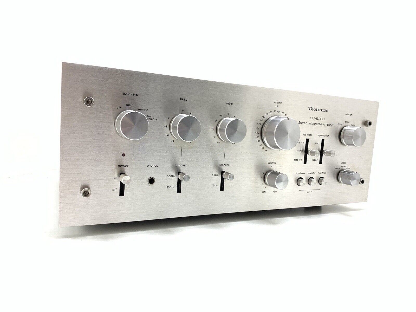 TECHNICS SU 8200 Stereo Amplifier WORK 65 + 65 Watts RMS Vintage 1975 GOOD LOOK