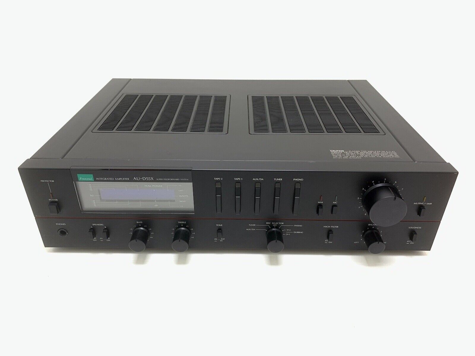 SANSUI AU-D55X Integrated Stereo Amplifier 140 Watts RMS Vintage 1983 Good Look