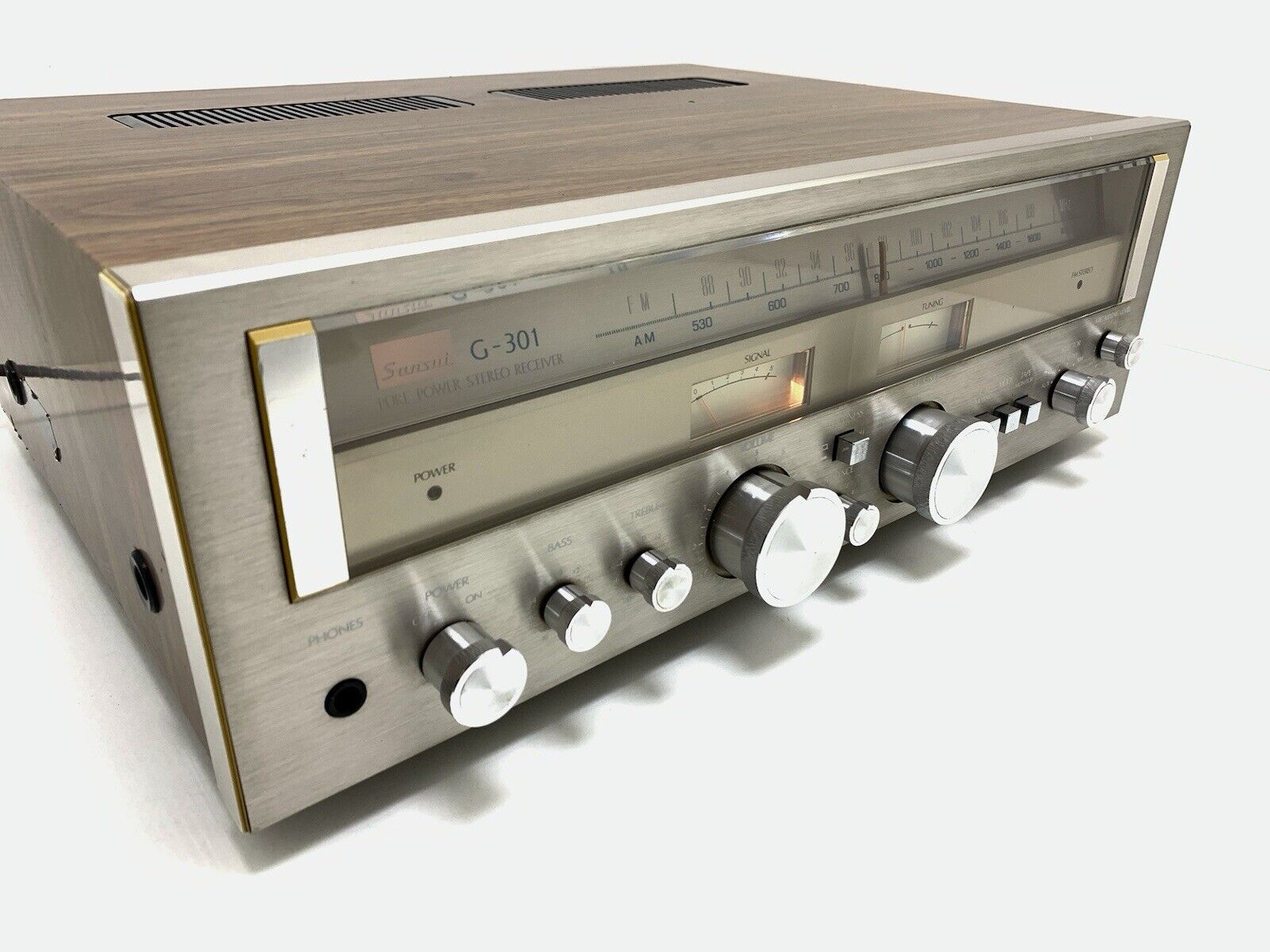 SANSUI G 301 / G-3000 Stereo Receiver 26+26Watts RMS Vintage 1978 WORK Good Look