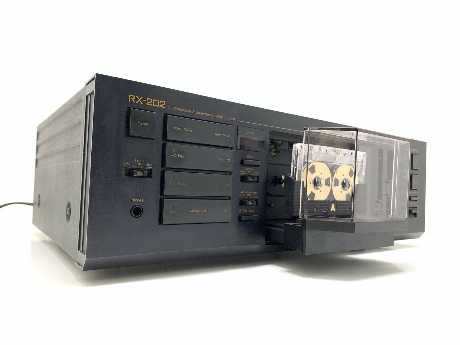 NAKAMICHI RX 202 AutoReverse 2 Head Cassette Vintage 1982 Hi End WORK Good Look