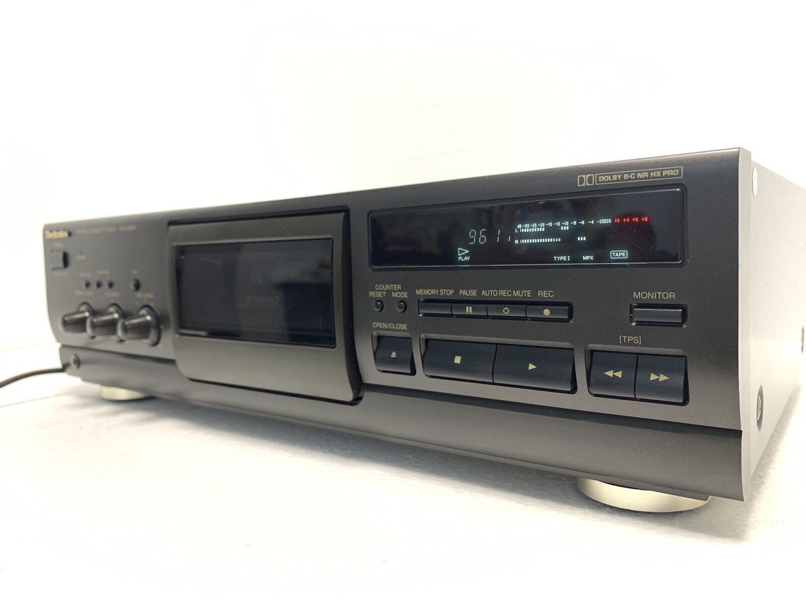 TECHNICS RS-BX601 Stereo Cassette Deck 3 Head Vintage 1994 Hi End WORK Good Look