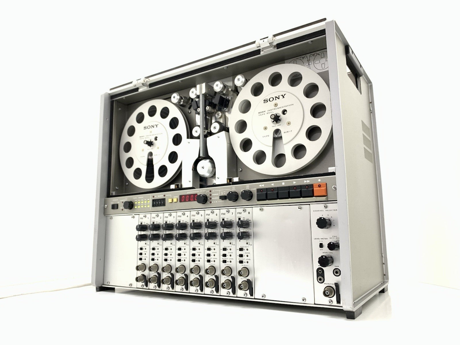 SONY A 109 FM Instrumentation Tape 8 Track 7" Reel to Reel 6 Head 10 Speeds WORK