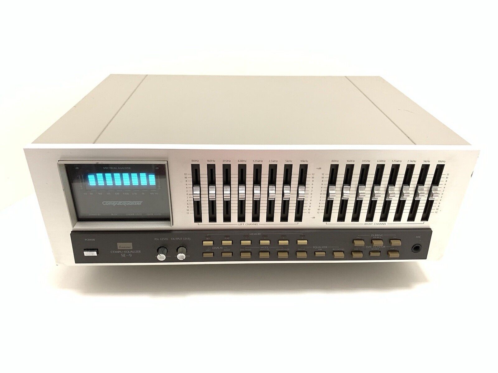 SANSUI SE-9 Stereo Graphic Computer Equalizer Spectrum Analyzer WORK Good Look