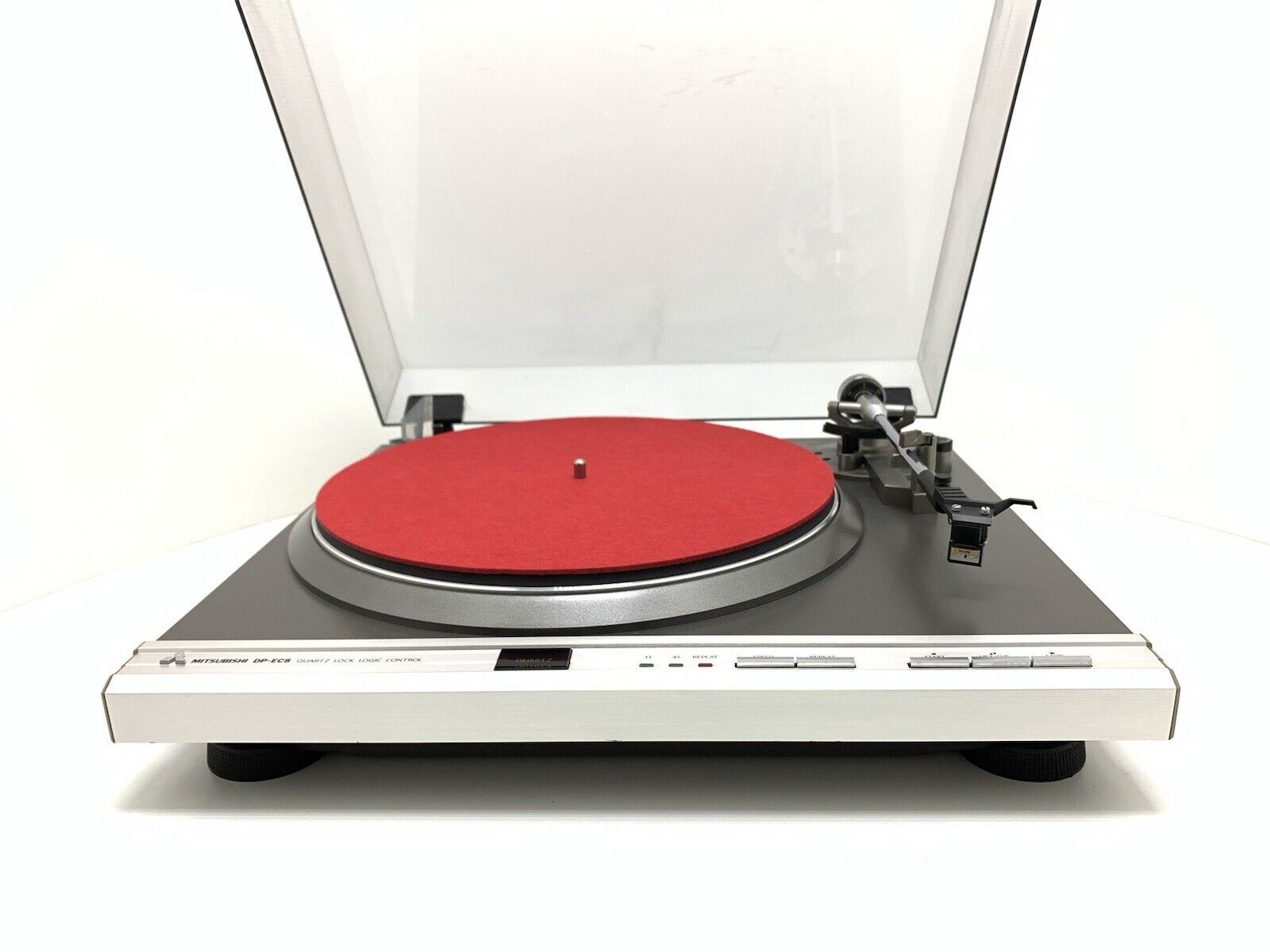 MITSUBISHI DP EC8 Quartz Logic Automatic Turntable Vintage 1981 Work Good Look