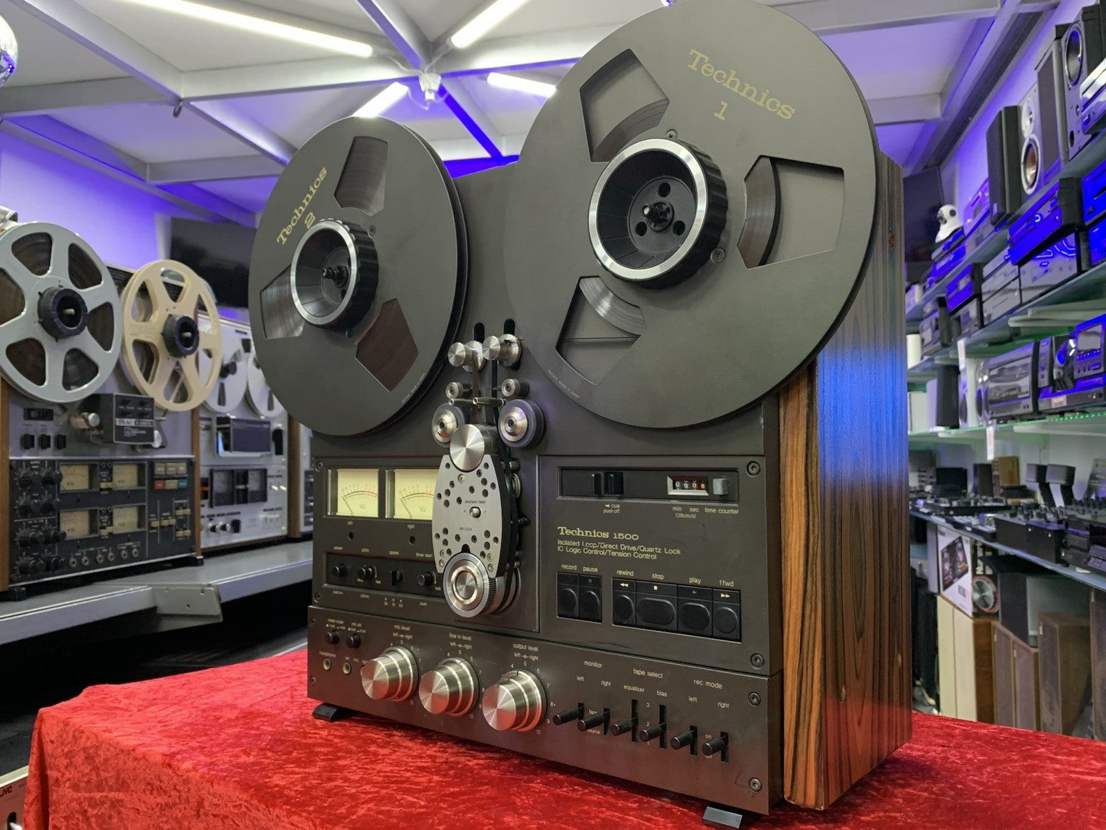 TECHNICS RS 1506U Reel to Reel 2&4 Track 10" Tape WORK w/Original BOX LIKE NEW