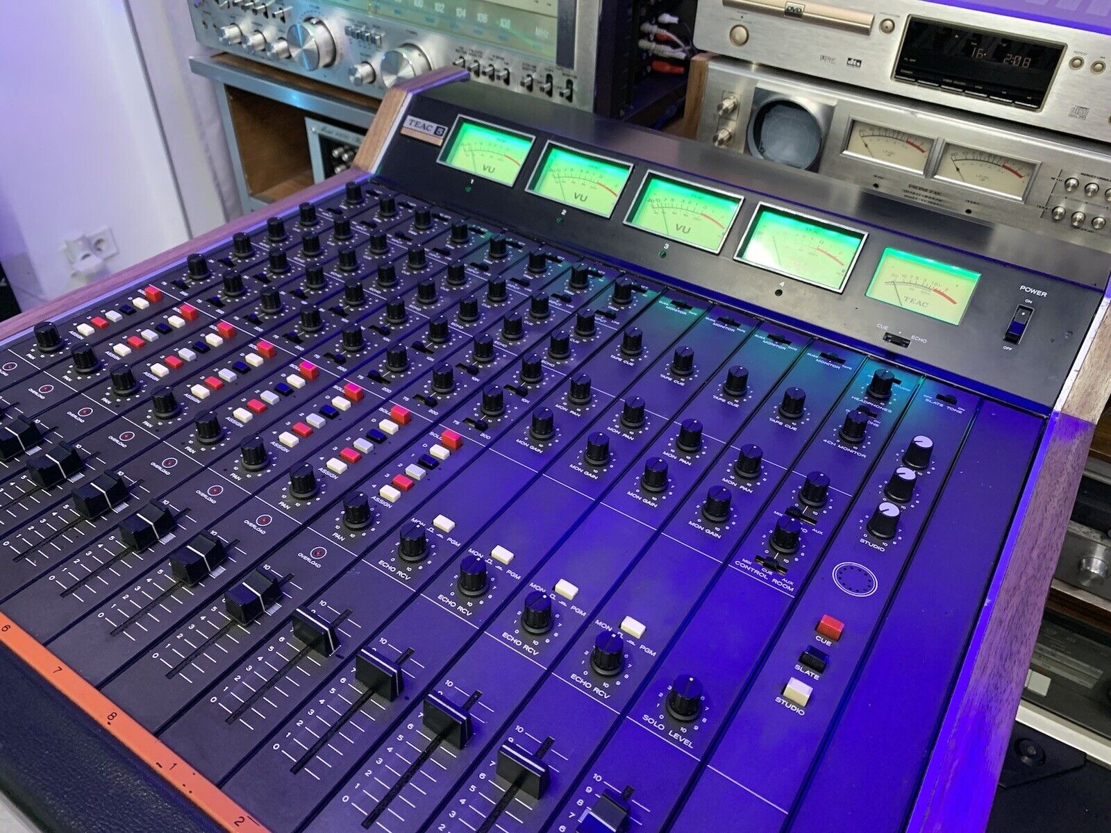 TEAC TASCAM Series Model 5A RARE AUDIO MIXER 8 Ch Vintage 1975 WORKING Good Look