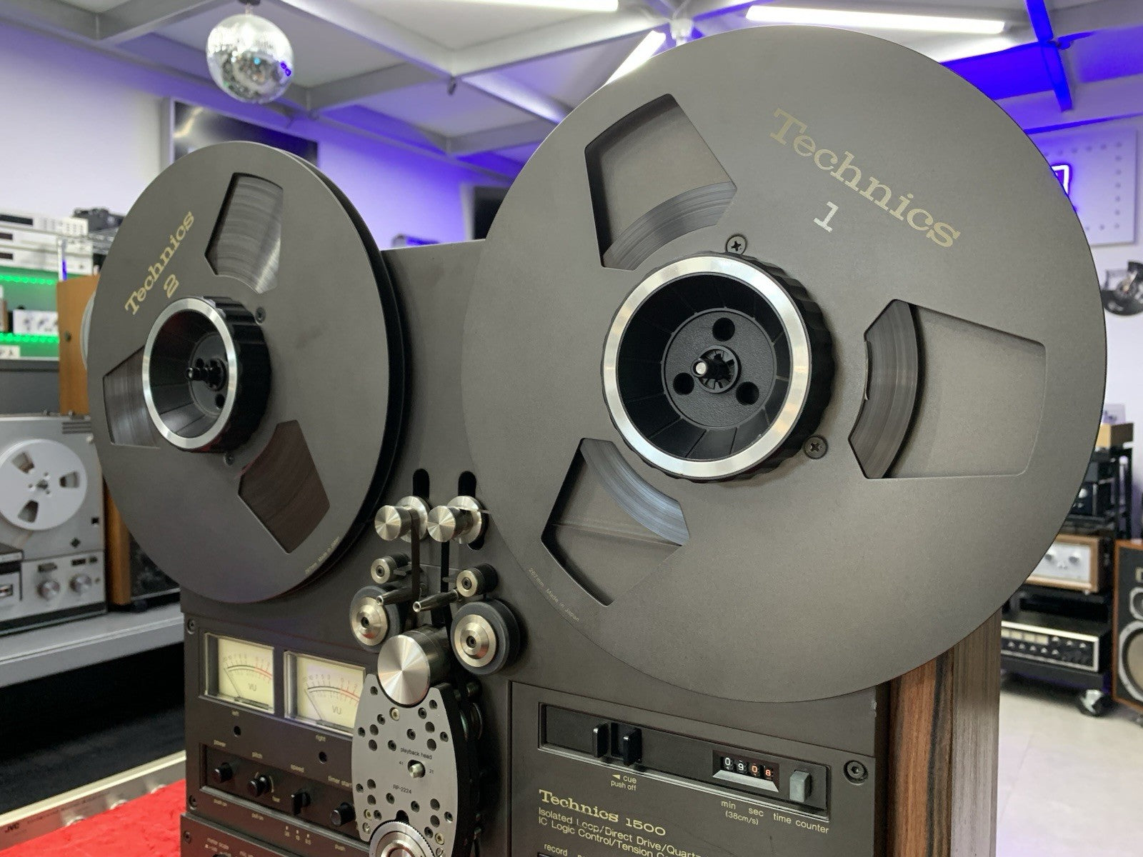 TECHNICS RS 1506U Reel to Reel 2&4 Track 10" Tape WORK w/Original BOX LIKE NEW