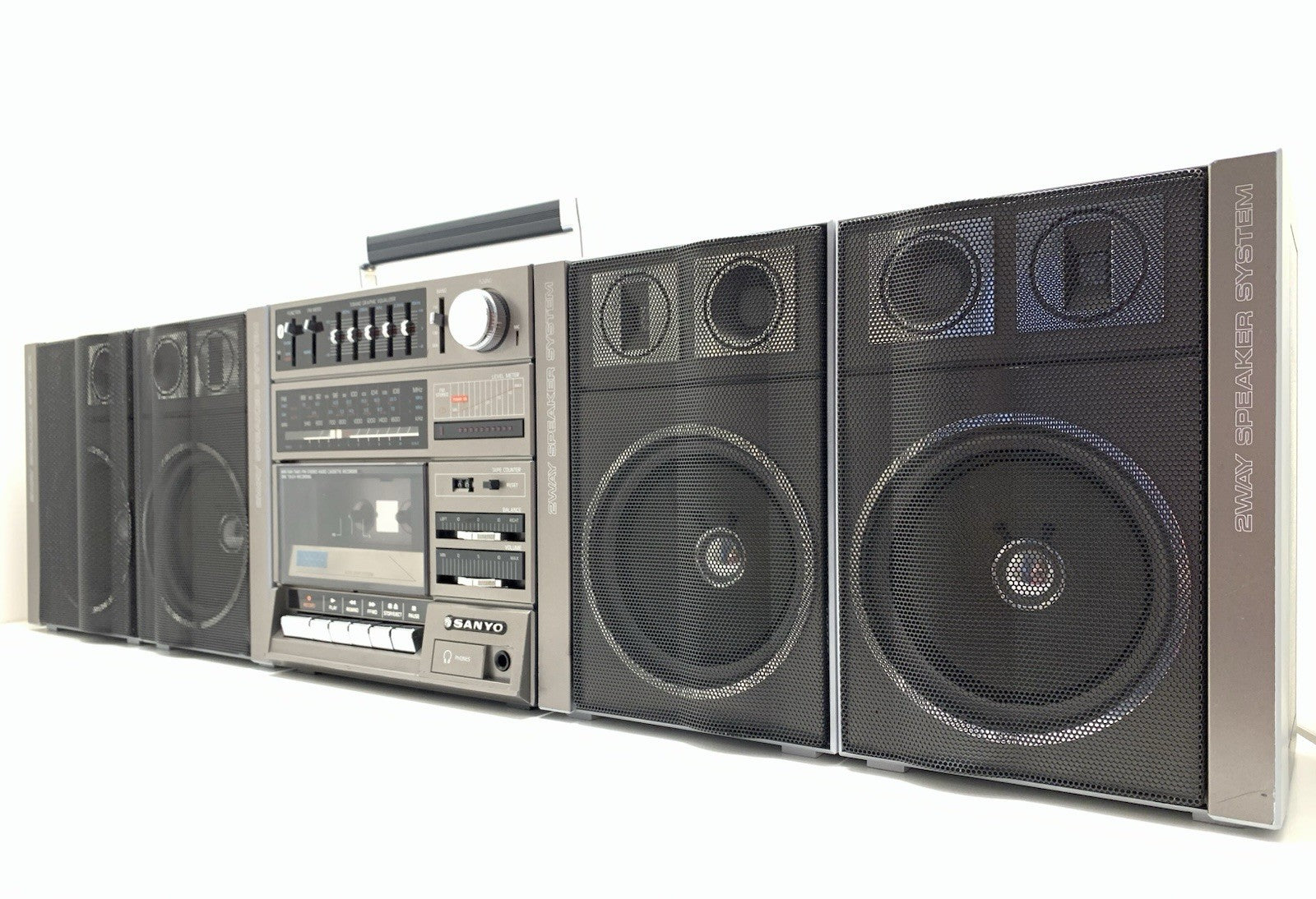SANYO C 15 Exclusive BIG BOOMBOX STEREO Radio Cassette BLUETOOTH