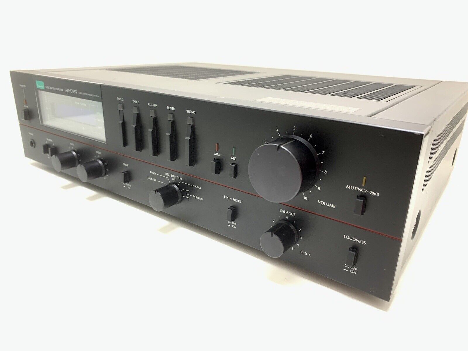 SANSUI AU-D55X Integrated Stereo Amplifier 140 Watts RMS Vintage 1983 Good Look