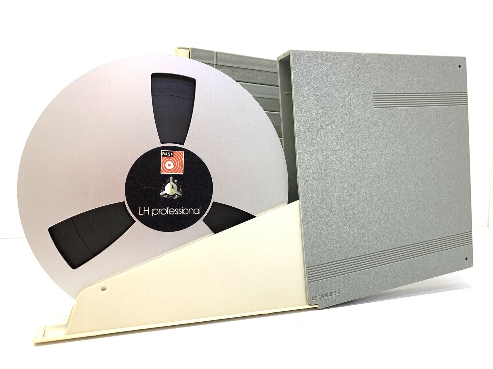 BASF LH PROFESSIONAL OPEN RELL TAPE RECORD Rare METAL SPOOL & plastic BOX 7 In