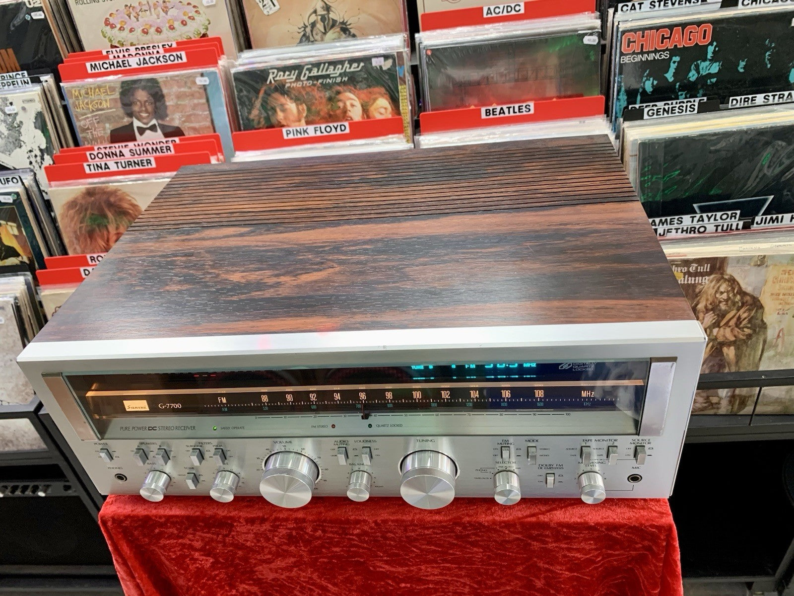 SANSUI G 7700 Top Stereo Receiver 2 X 120 Watts RMS Vintage 1979 WORK GOOD LOOK