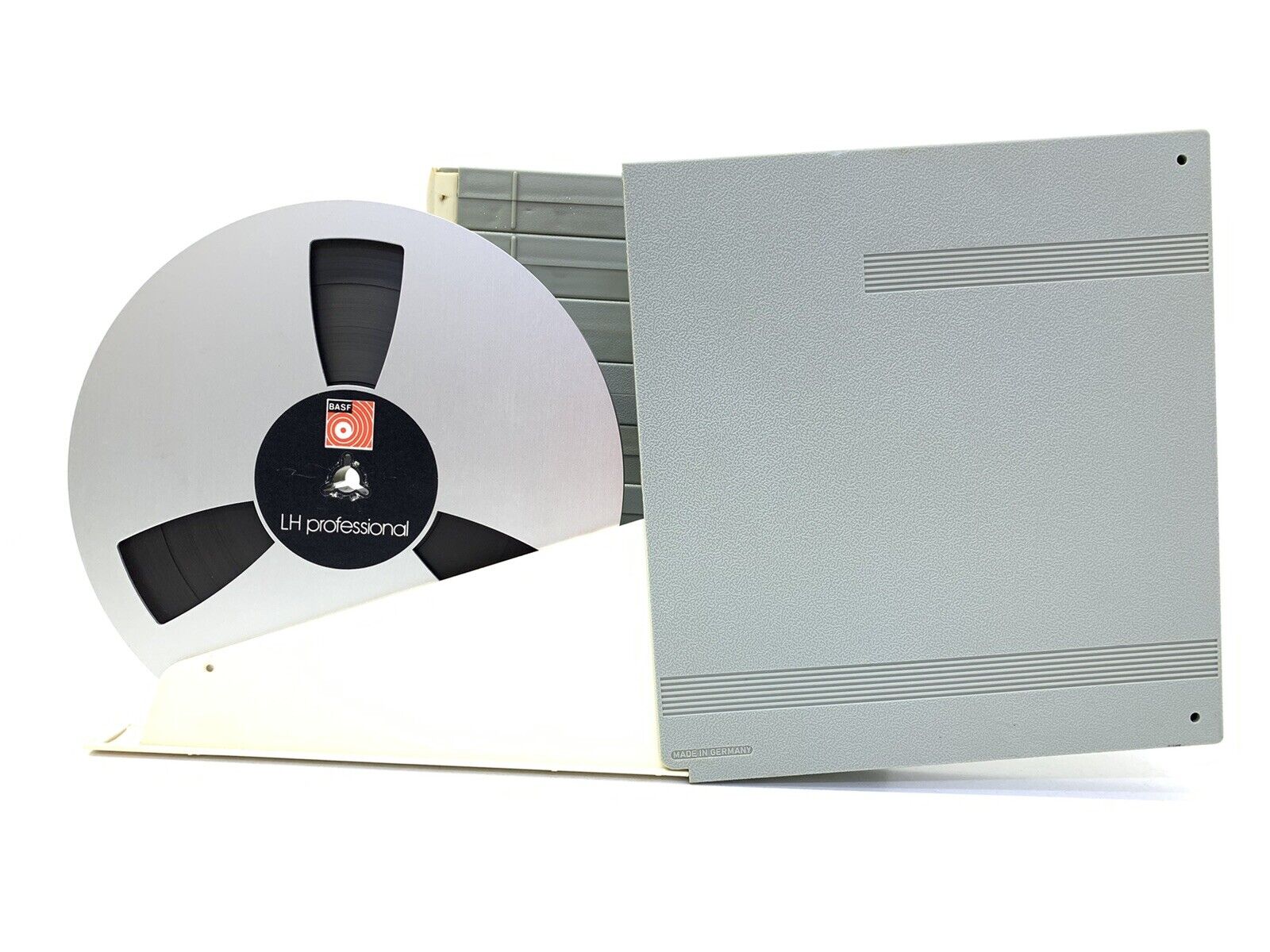 BASF LH PROFESSIONAL OPEN RELL TAPE RECORD Rare METAL SPOOL & plastic BOX 7 In