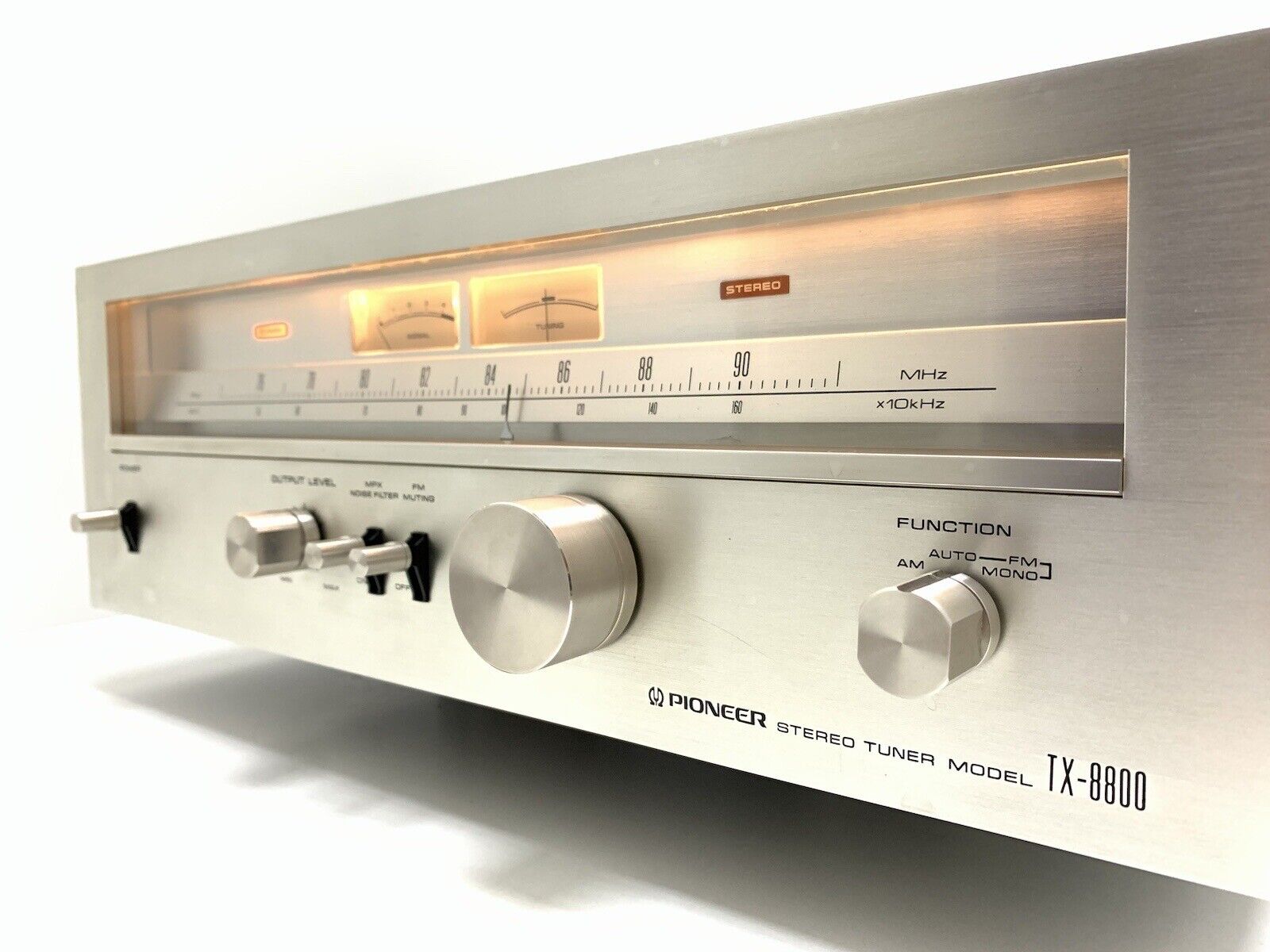 PIONEER STEREO TUNER TX-8800Ⅱ SA-8800Ⅱ PIONEER TX-8800 II FM/AM Vintage Stereo Tuner Silver From