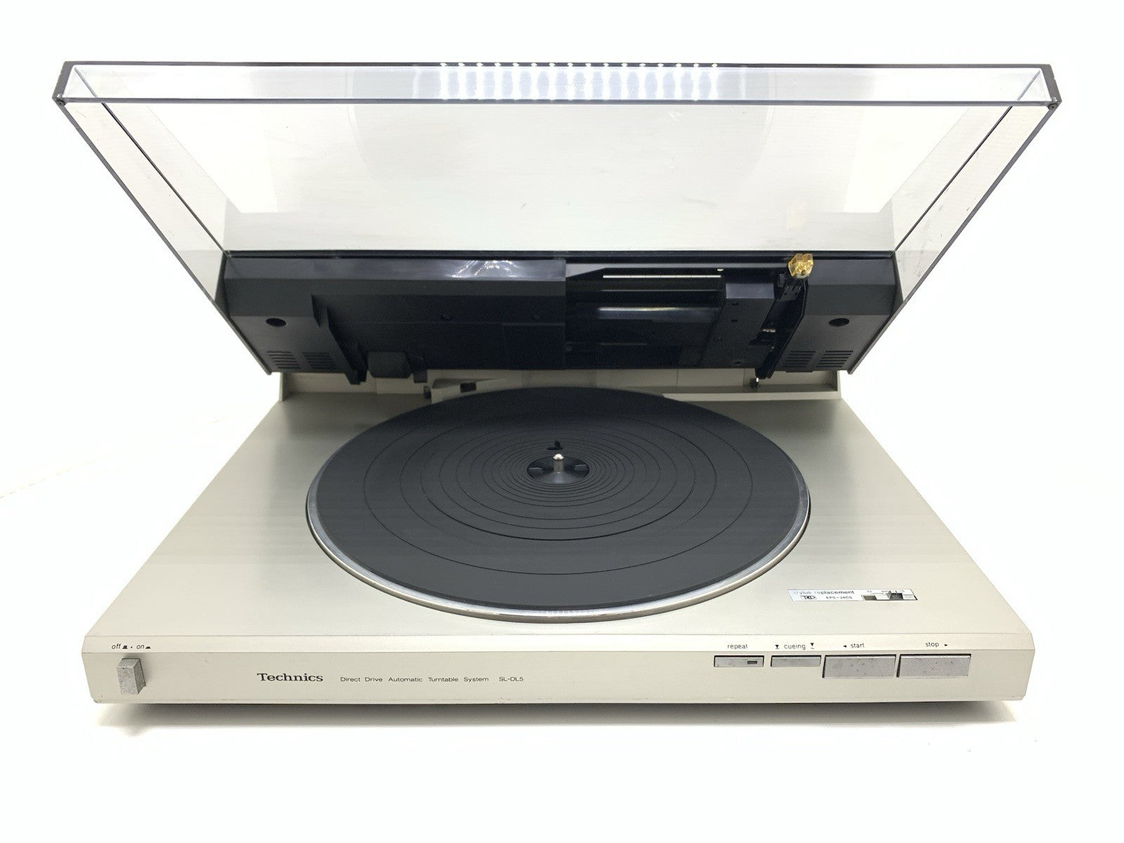 TECHNICS SL DL5 Direct Drive Linear Track Turntable  Vintage 1983 Work Good Look