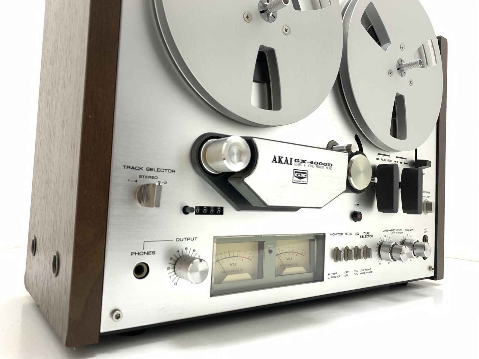 AKAI GX 4000D Reel to Reel Stereo 3Head 4 Track Tape Vintage 1976 WORK Good Look
