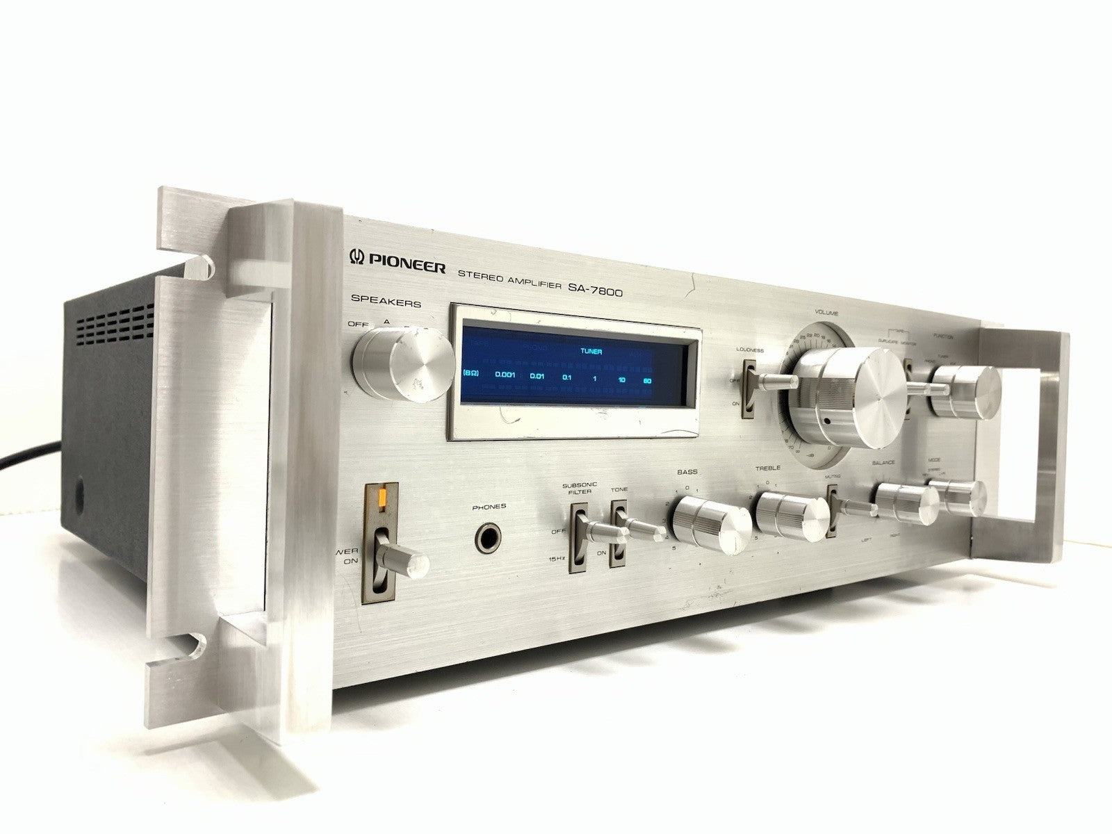 PIONEER SA 7800 RACK Stereo Amplifier 130 W RMS Blue Line Vintage 1979 WORK GOOD
