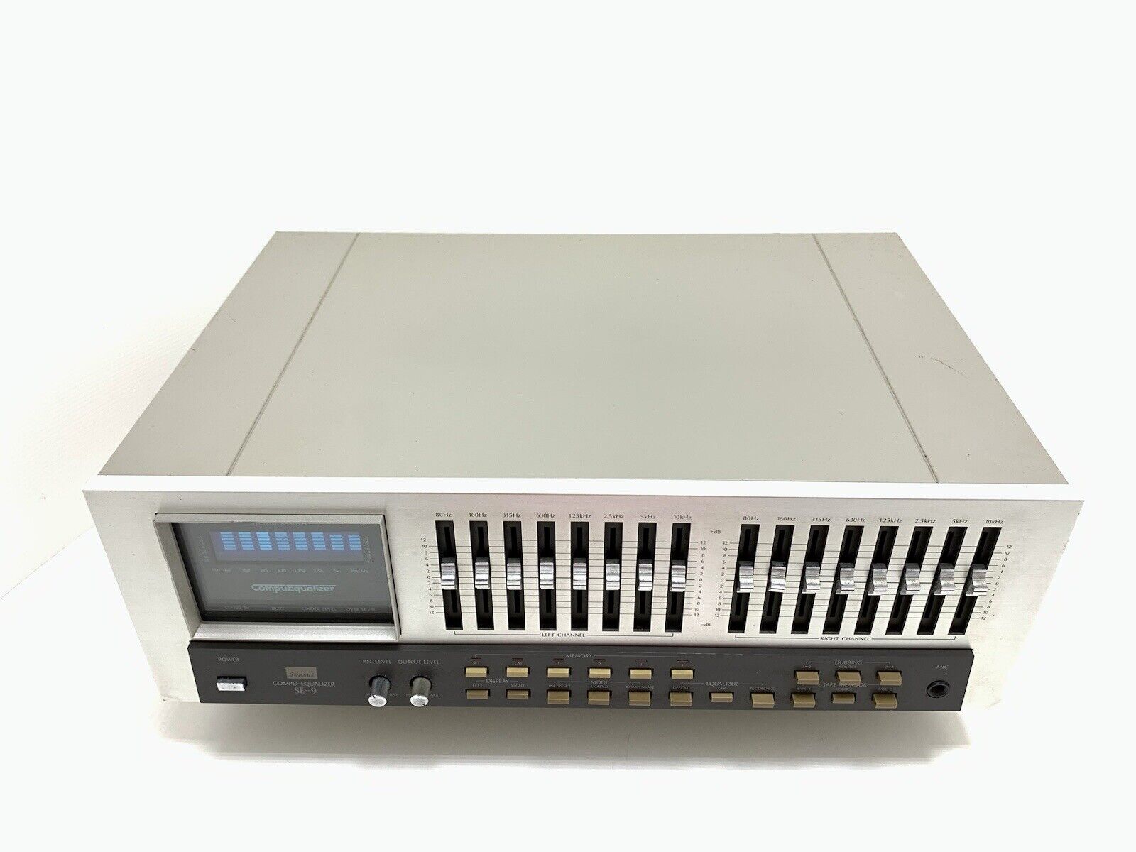 SANSUI SE-9 Stereo Graphic Computer Equalizer Spectrum Analyzer WORK Good Look