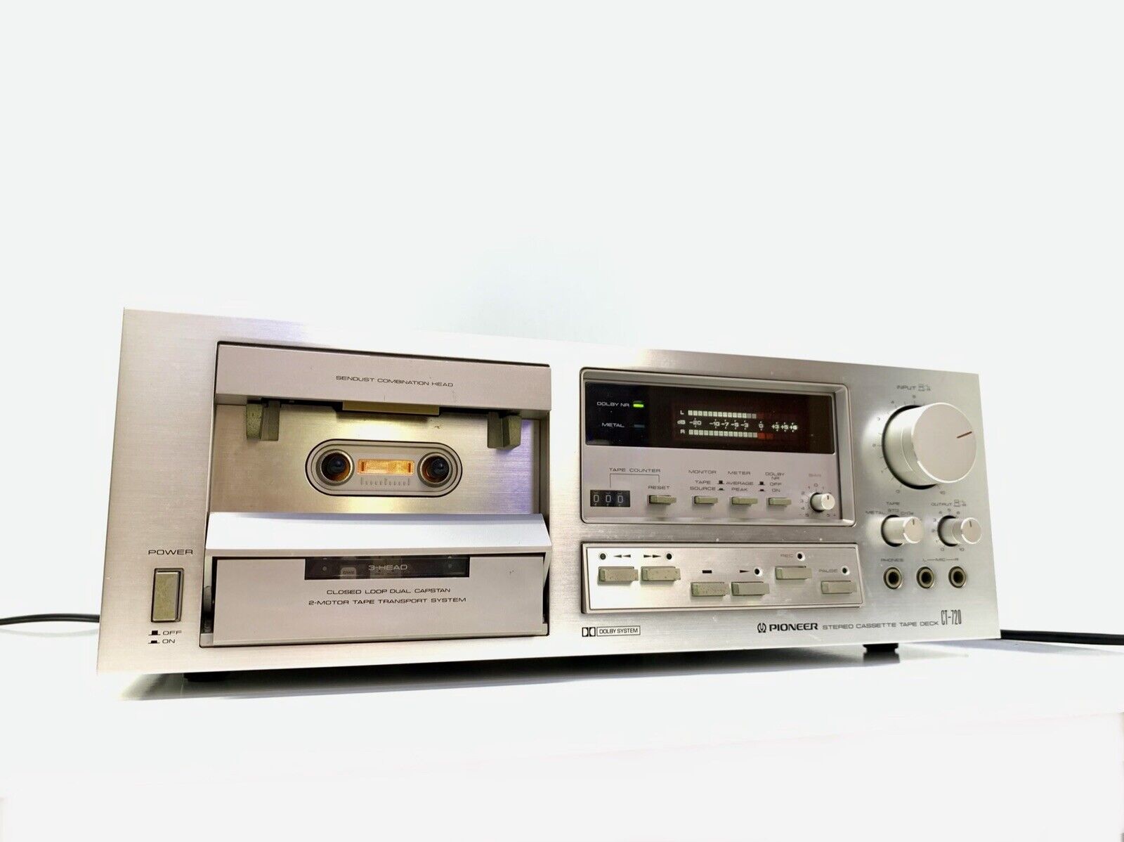 PIONEER CT-720 / CT-F850 2 Motor 3 Head Cassette Vintage 1979 Work 220V Like New