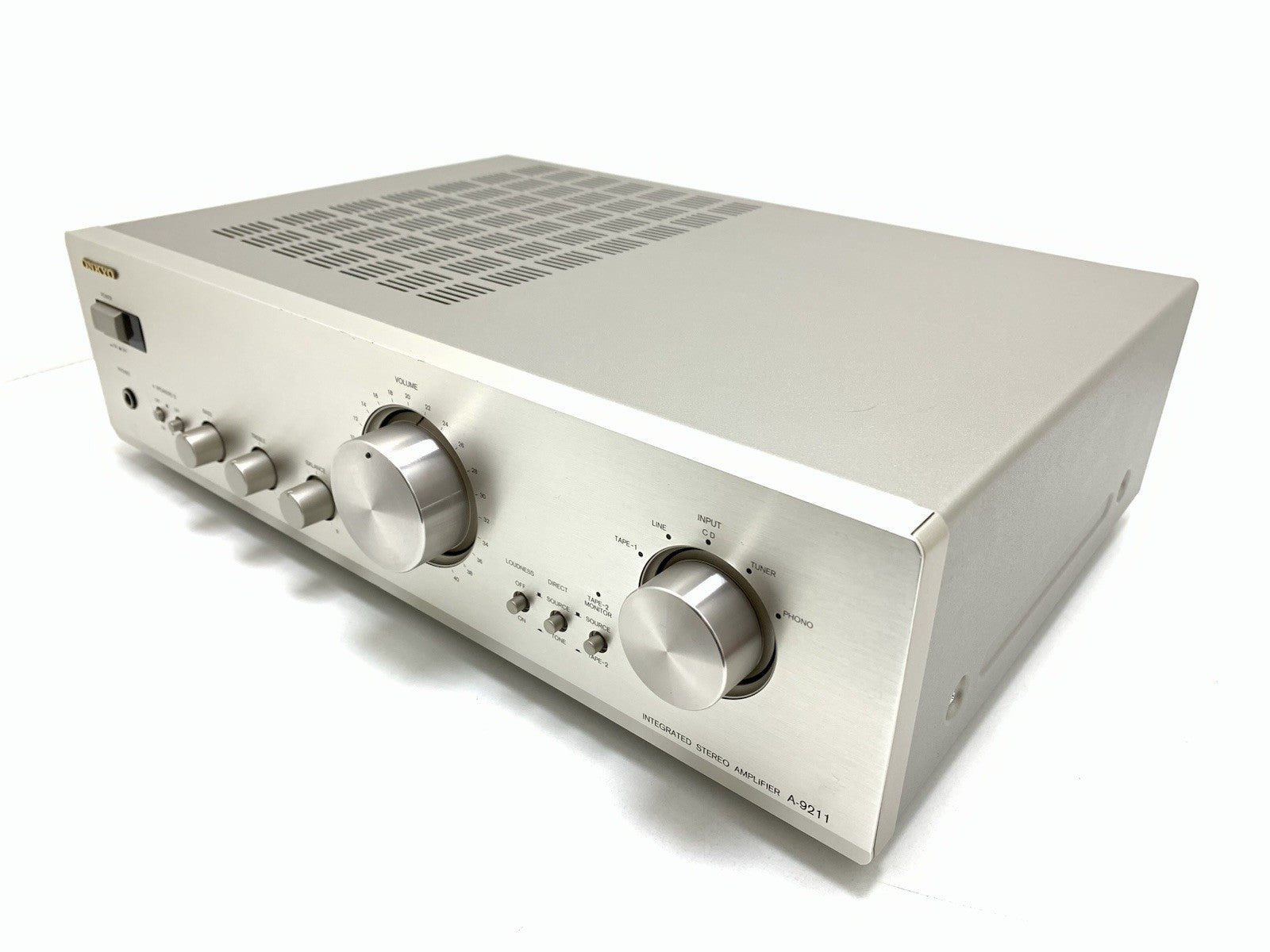 ONKYO A 9211 Stereo Integrated  Amplifier 40+40W RMS Vintage 1997 WORK Good Look