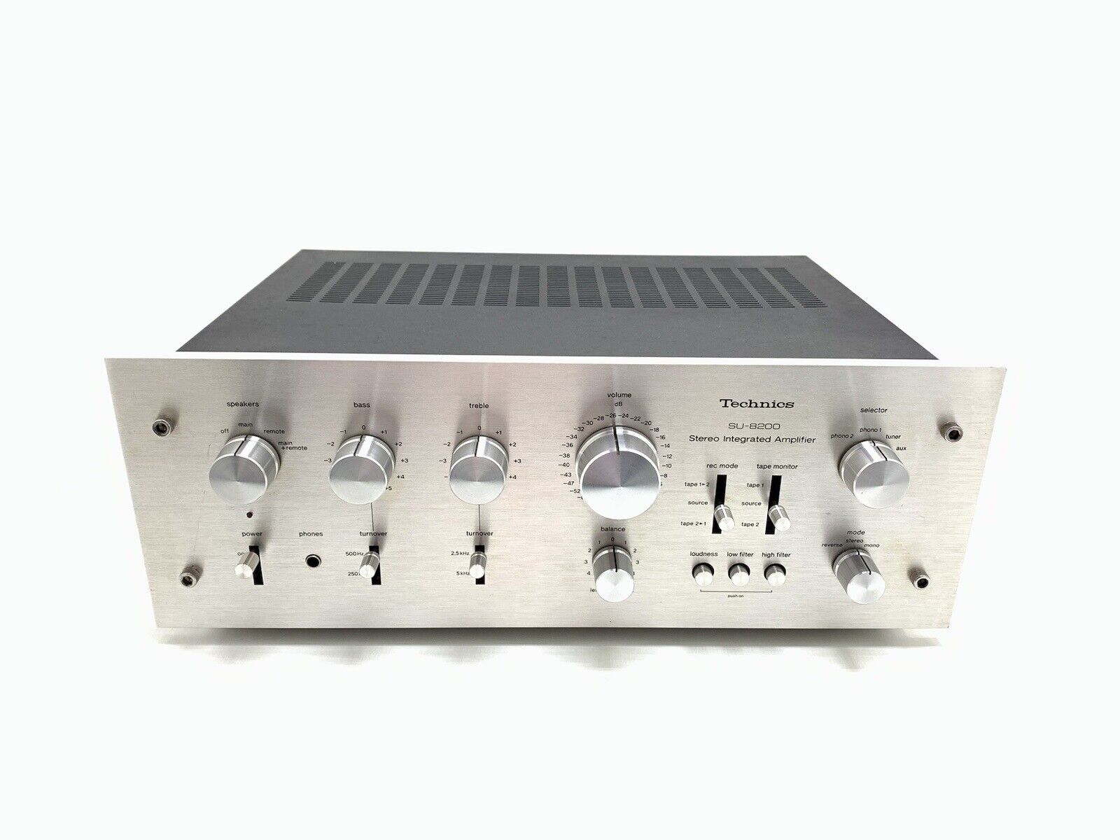 TECHNICS SU 8200 Stereo Amplifier WORK 65 + 65 Watts RMS Vintage 1975 GOOD LOOK