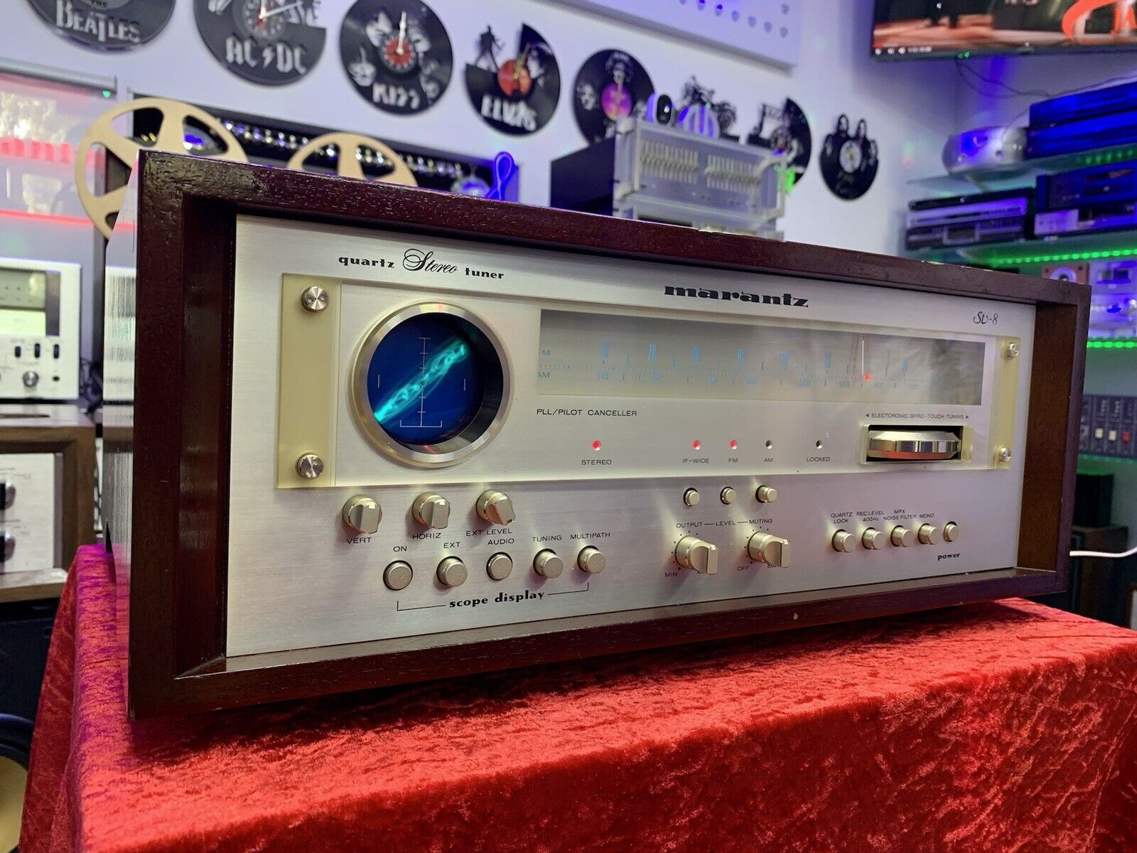 Letrero Luminoso LED Marantz Para Equipo De Audio Vintage - Iluminación Decorativa Con Alimentación Por USB