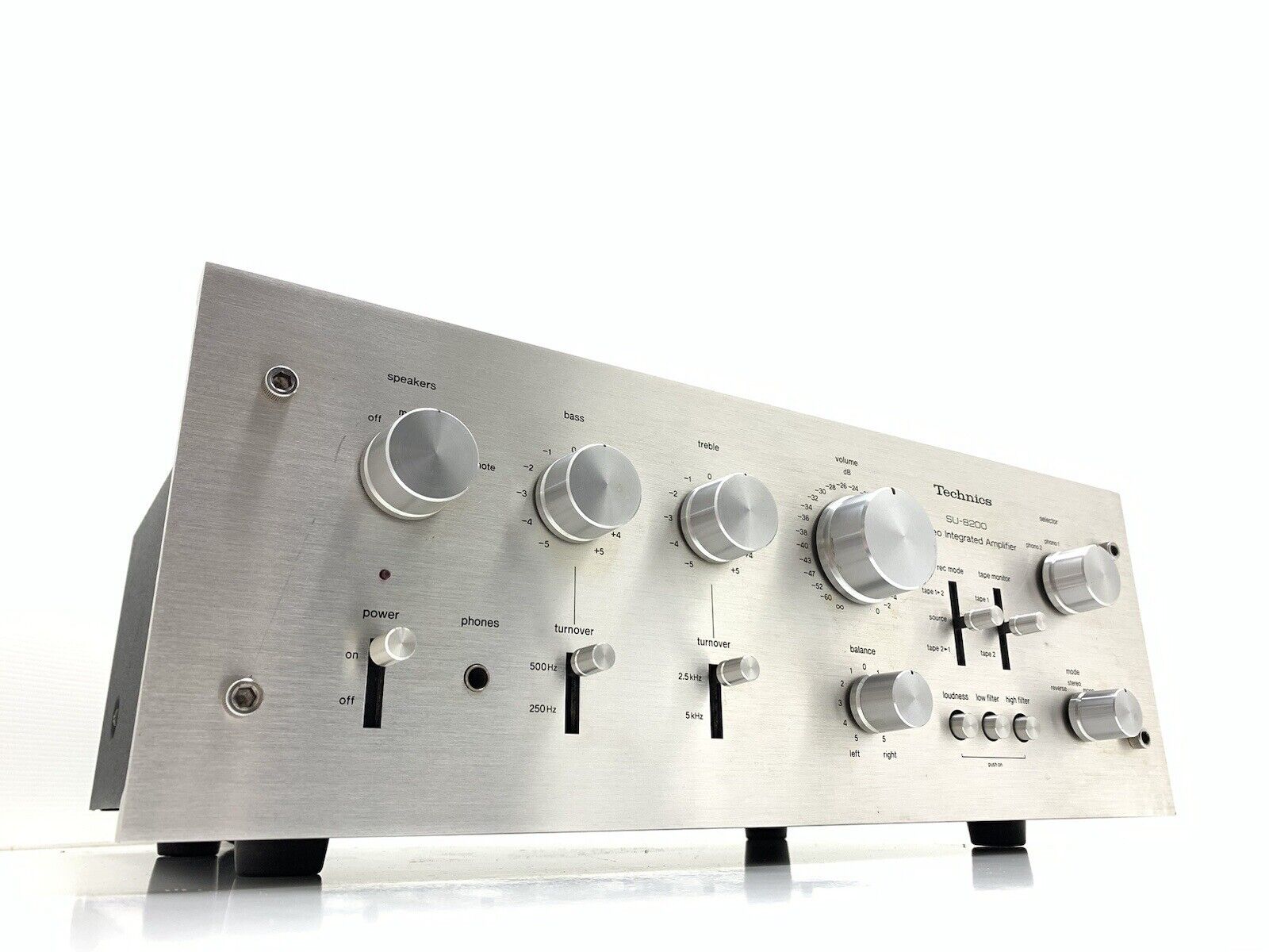 TECHNICS SU 8200 Stereo Amplifier WORK 65 + 65 Watts RMS Vintage 1975 GOOD LOOK