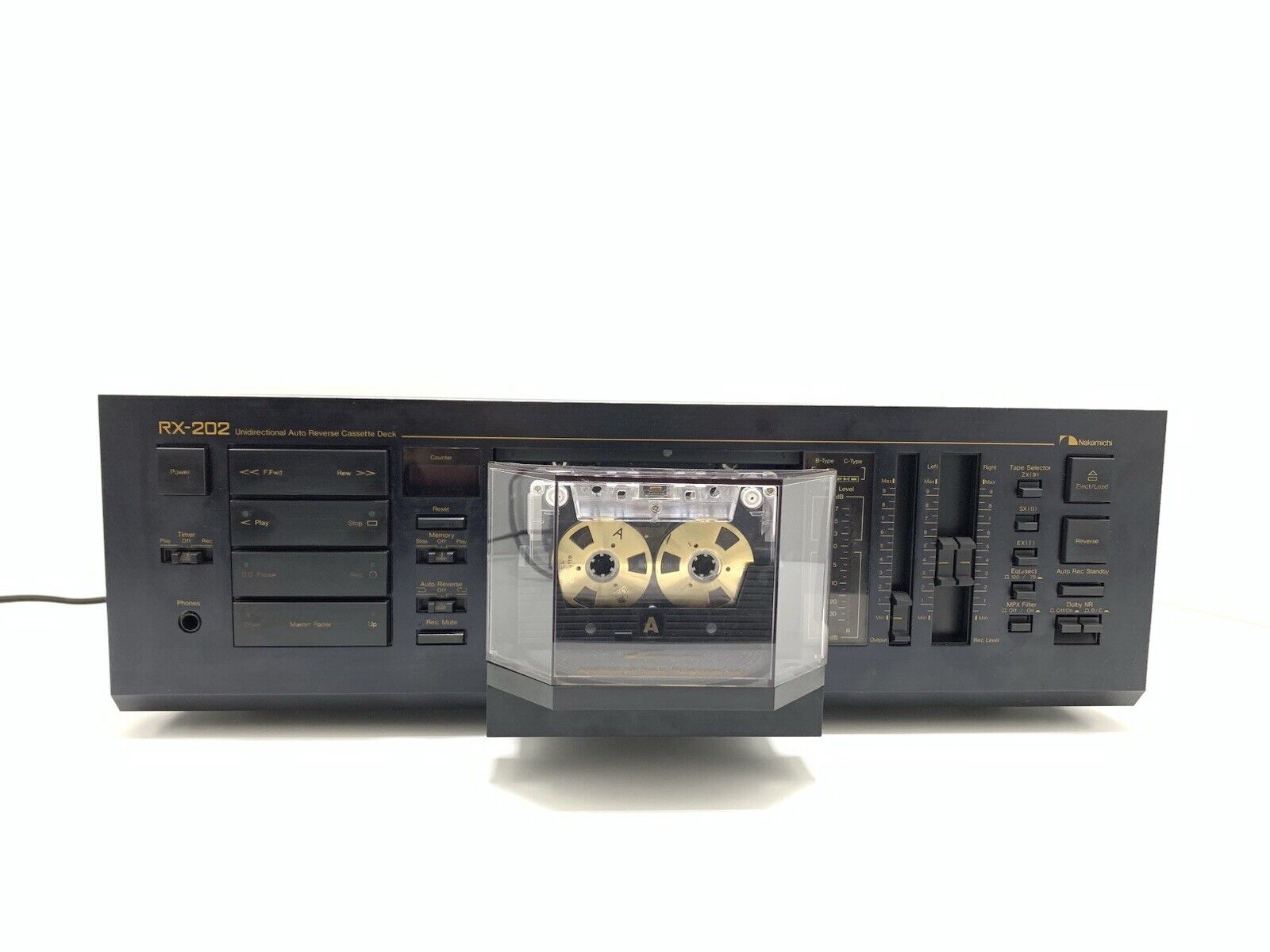 NAKAMICHI RX 202 AutoReverse 2 Head Cassette Vintage 1982 Hi End WORK Good Look