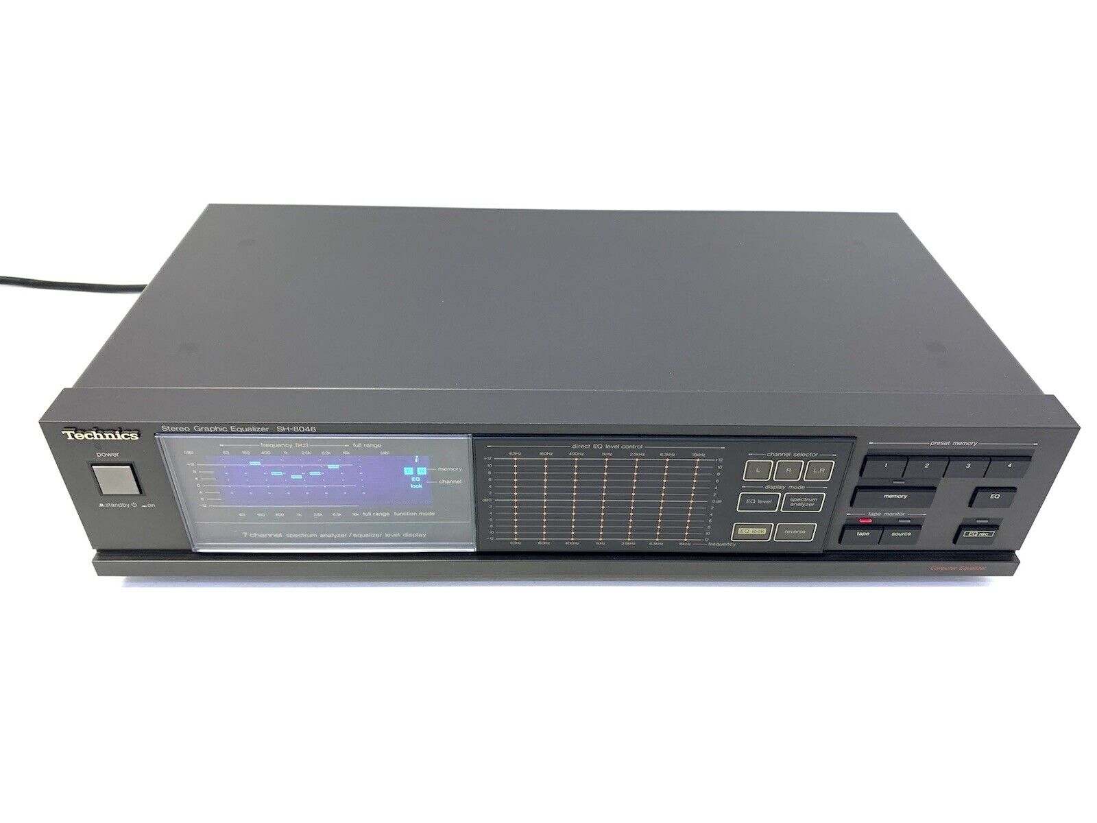 TECHNICS SH-8046 Stereo Graphic Equalizer Spectrum Analyzer Vintage 1986 GodLook