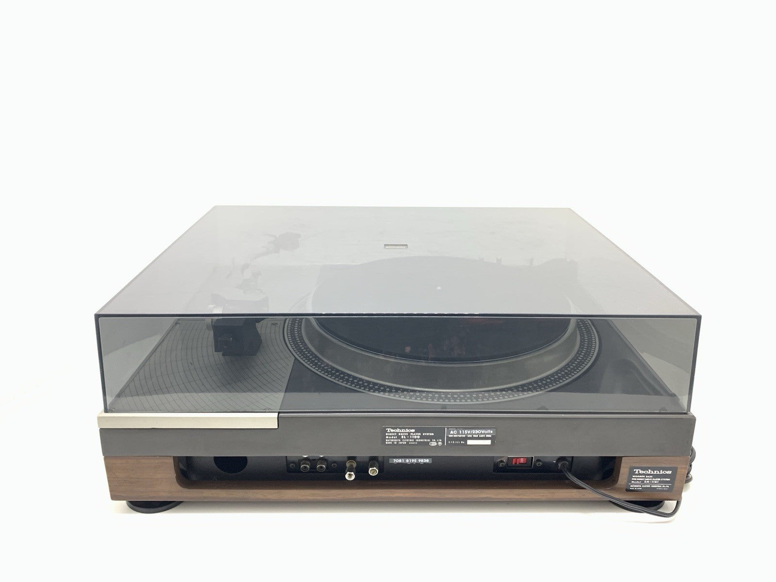 TECHNICS SL 1100 + Strobe SH-11L1l D. Drive Turntable Vintage 1972 WORK GoodLook