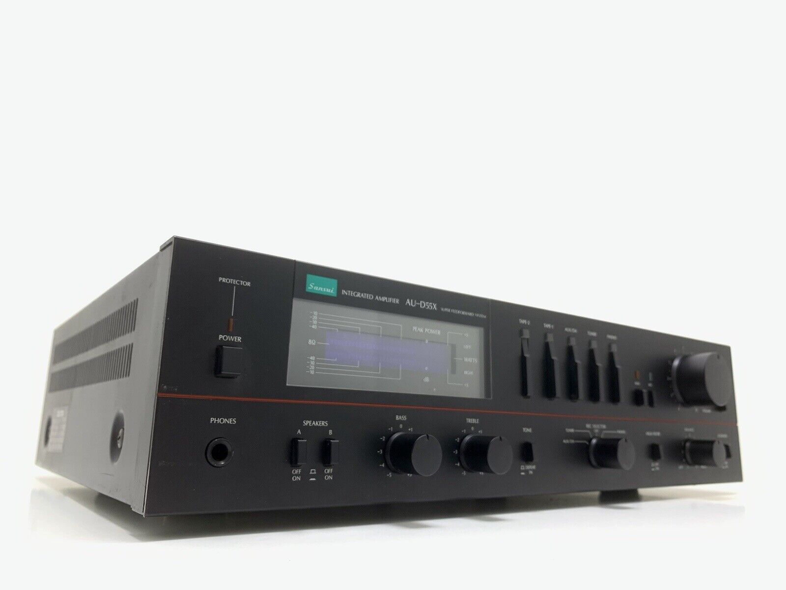 SANSUI AU-D55X Integrated Stereo Amplifier 140 Watts RMS Vintage 1983 Good Look