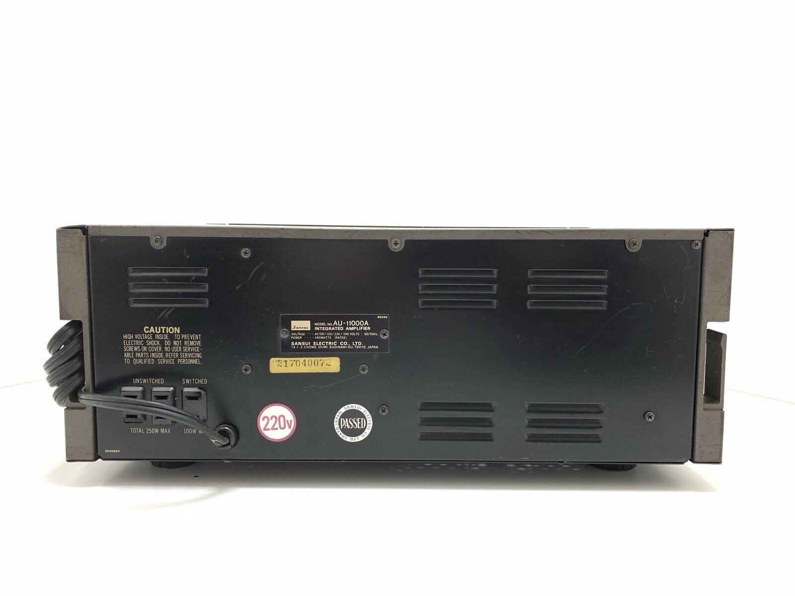 SANSUI AU 11000A Integrated Stereo Amplifier 2 X 110 WRMS Vintage 1977 GOOD LOOK