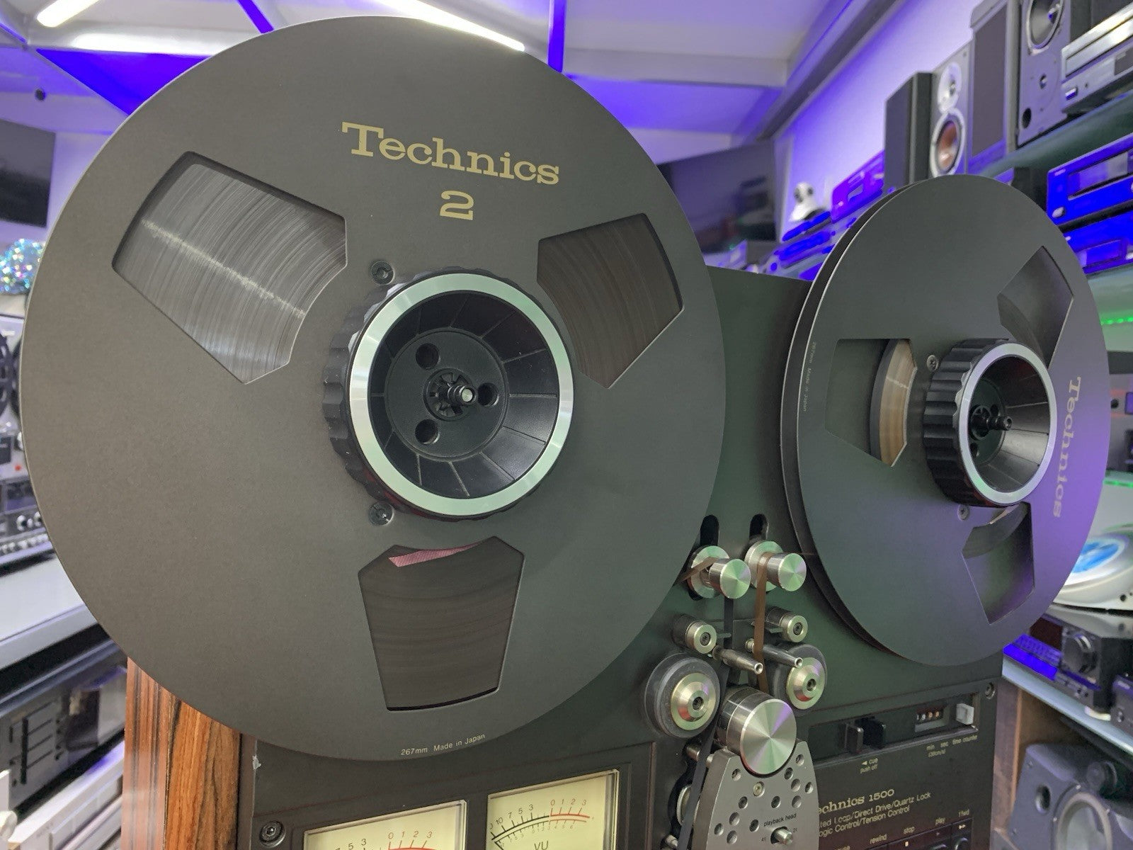 TECHNICS RS 1506U Reel to Reel 2&4 Track 10" Tape WORK w/Original BOX LIKE NEW