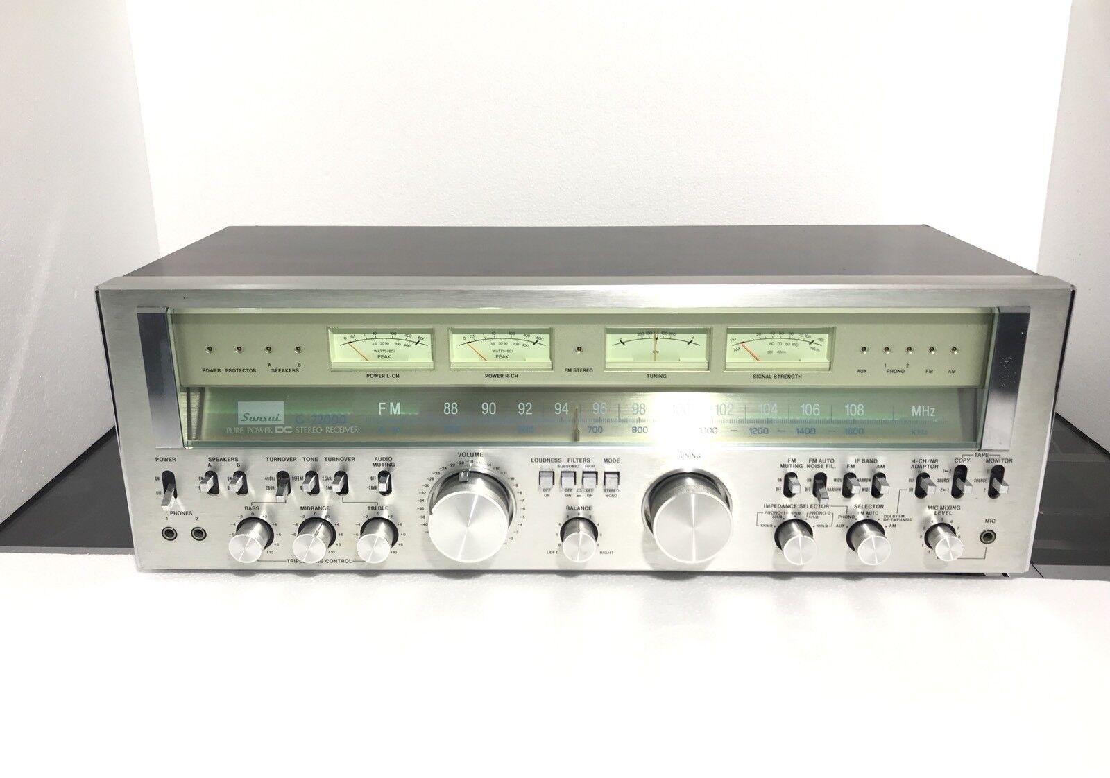 SANSUI G 22000 Stereo Receiver 220+220 Watts RMS Vintage 1978 Working Good Look