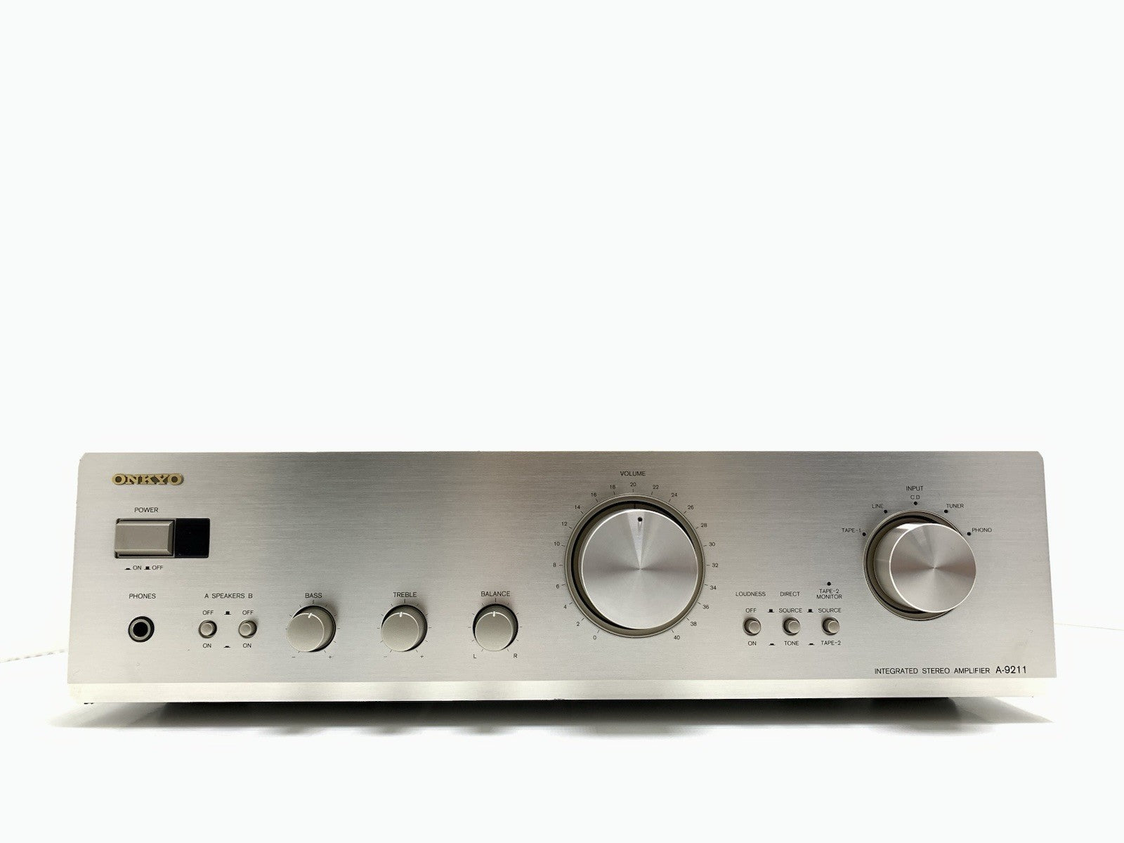 ONKYO A 9211 Stereo Integrated  Amplifier 40+40W RMS Vintage 1997 WORK Good Look