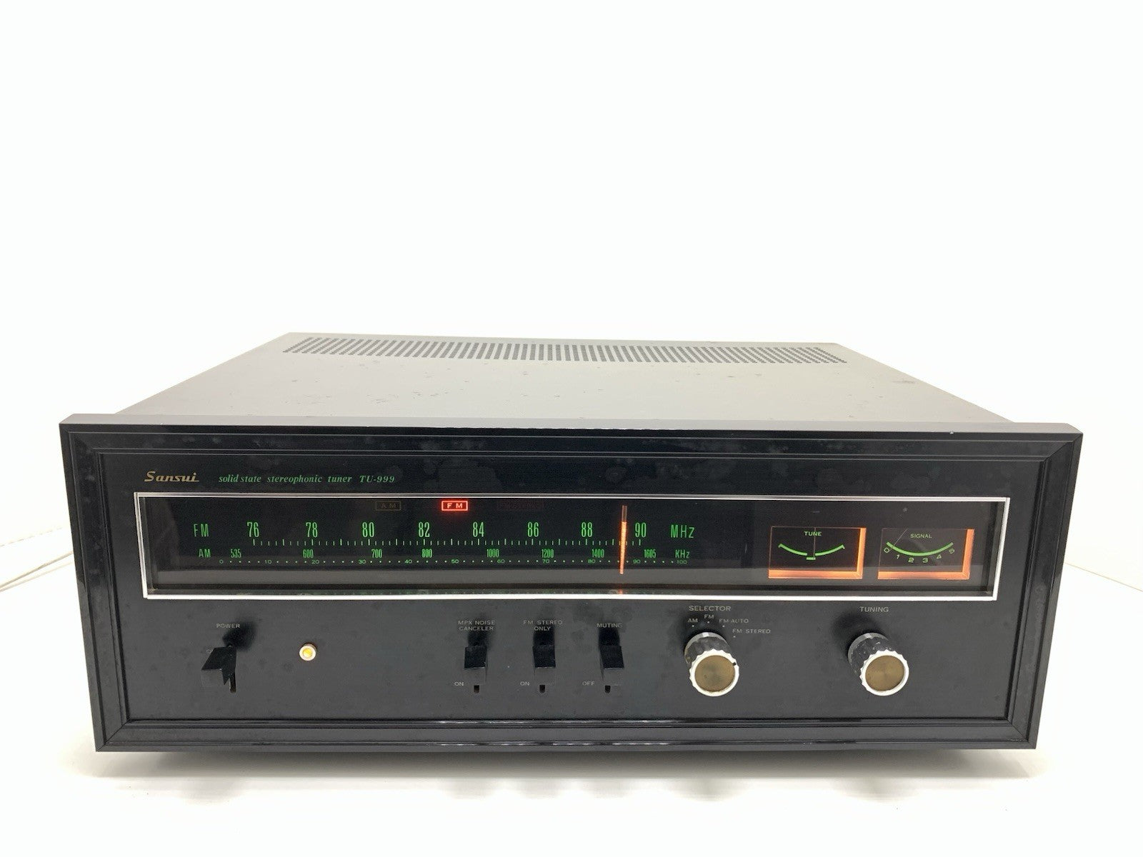 SANSUI TU 999 AM/FM Stereo Tuner Vintage 1970 High End From Japan WORK Good Look