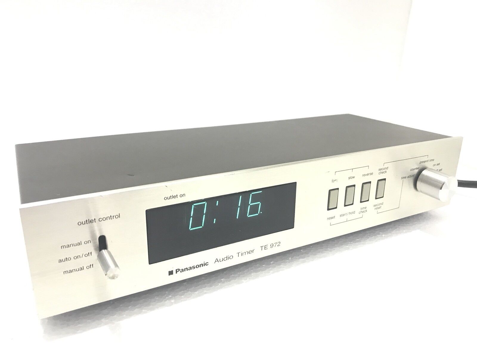 PANASONIC TE 972 Audio Digital Timer Blue Display Vintage Refurbished Like New
