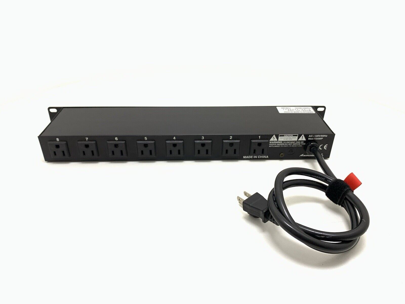 ADJ American DJ PC-100A 8-Switch ON/OFF Lighting A/C Power Center 120V/60Hz RACK