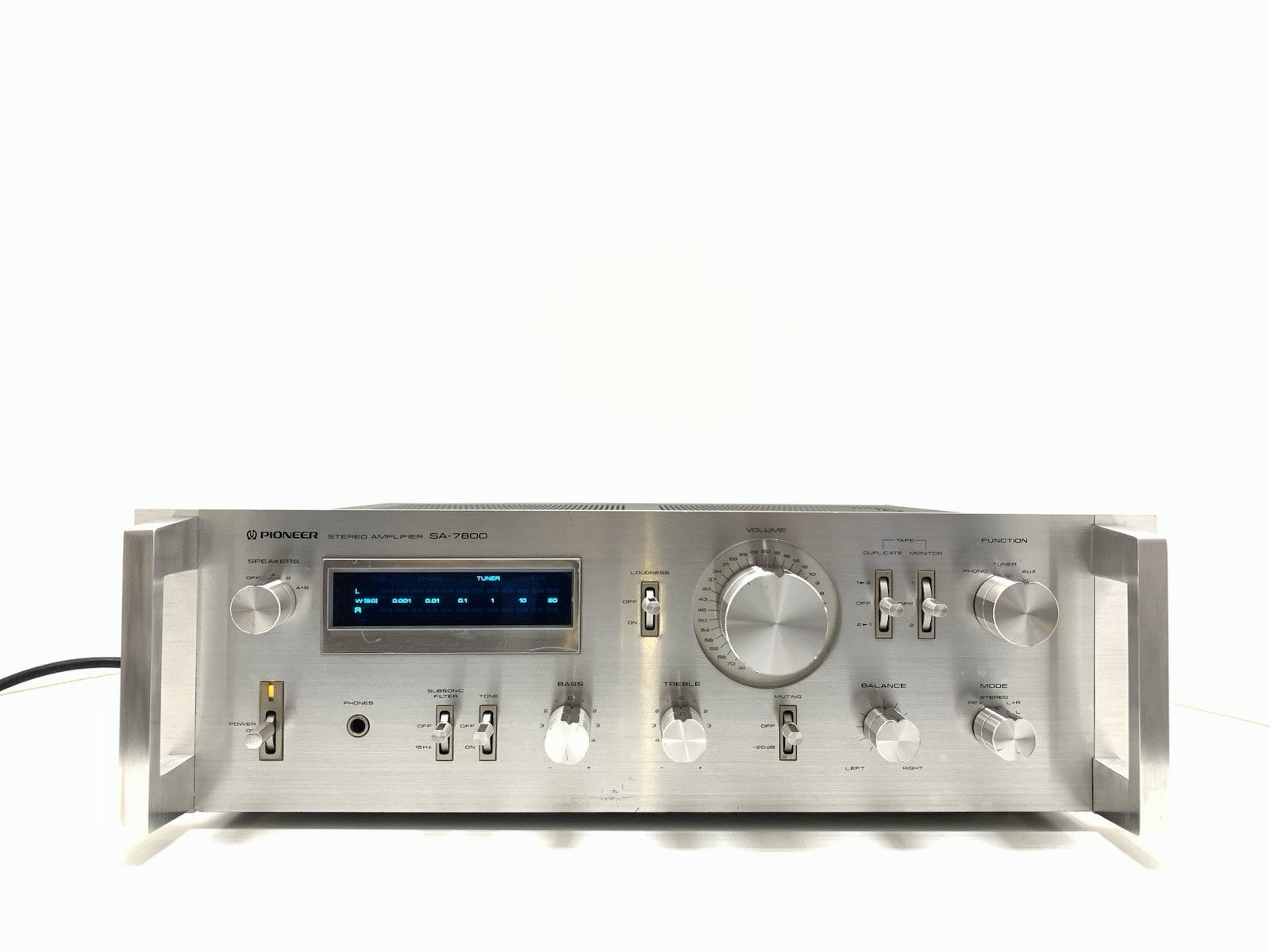 PIONEER SA 7800 RACK Stereo Amplifier 130 W RMS Blue Line Vintage 1979 WORK GOOD