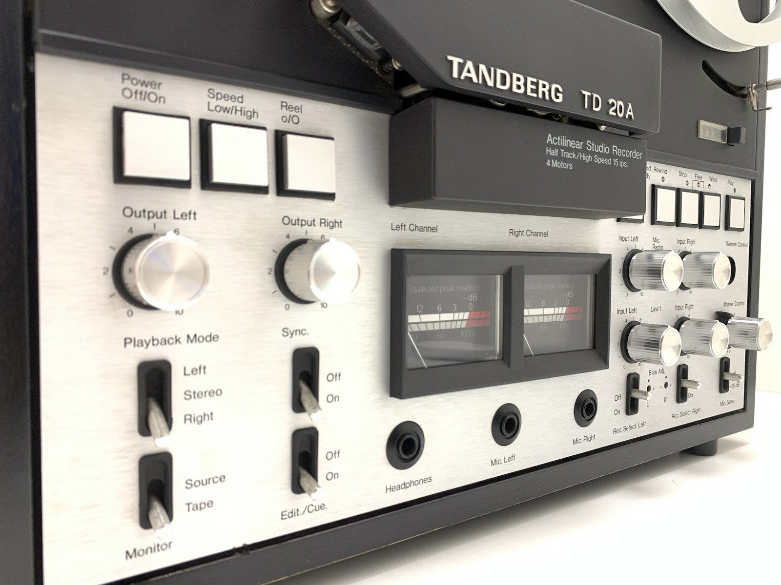 TANDBERG TD 20A Open  Reel 4 Track 10" Tape Vintage 1978 Original WORK Good Look