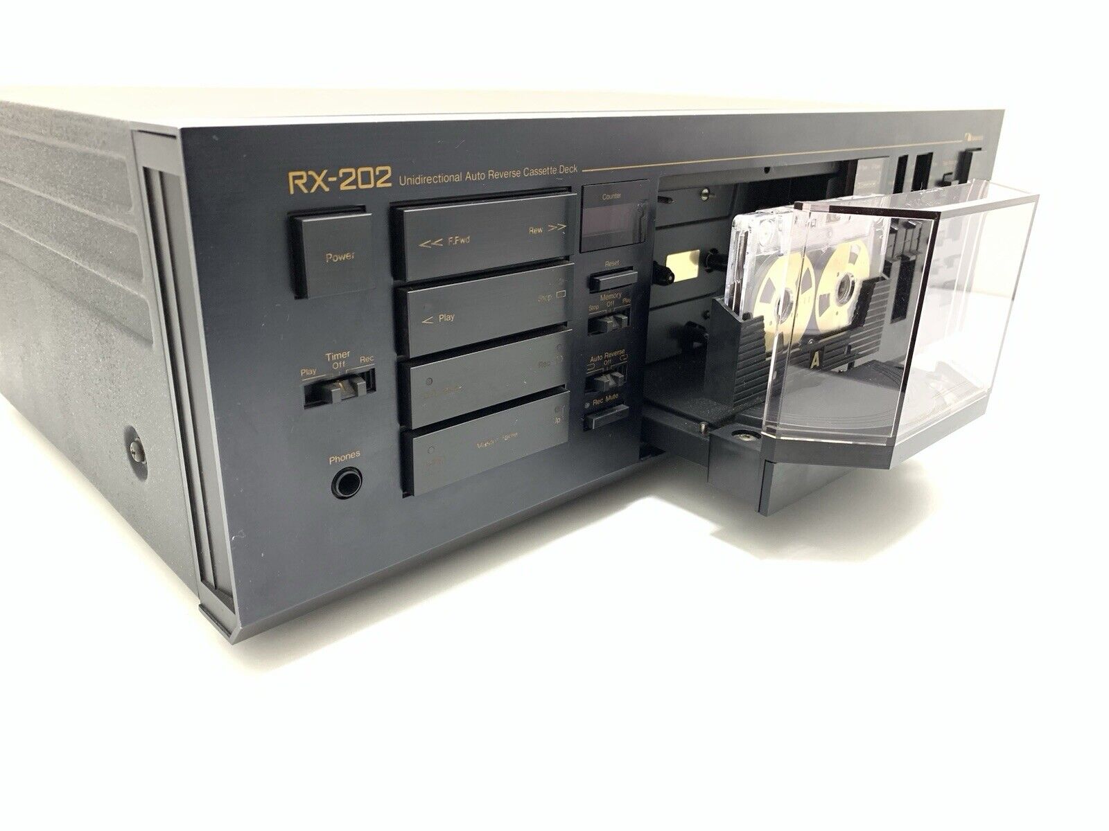 NAKAMICHI RX 202 AutoReverse 2 Head Cassette Vintage 1982 Hi End WORK Good Look