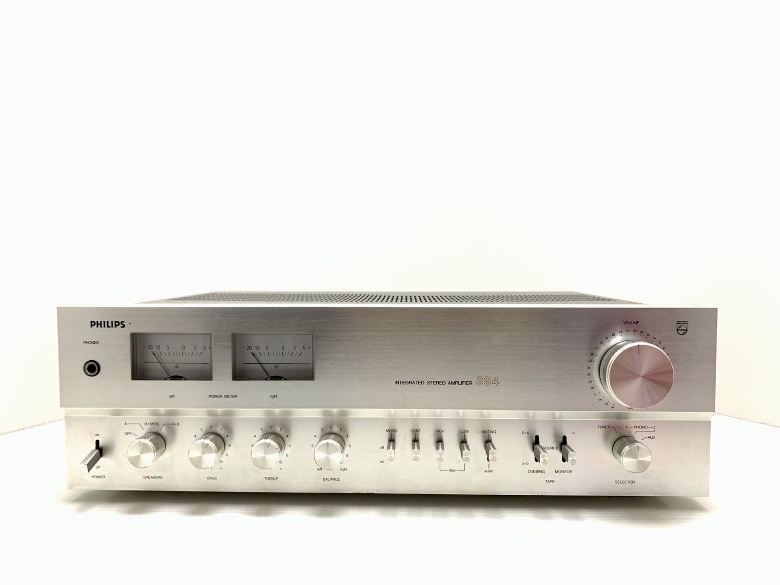 PHILIPS AH 384 Stereo Amplifier 2X 40Watts RMS Vintage 1978 Hi Fi WORK GOOD LOOK