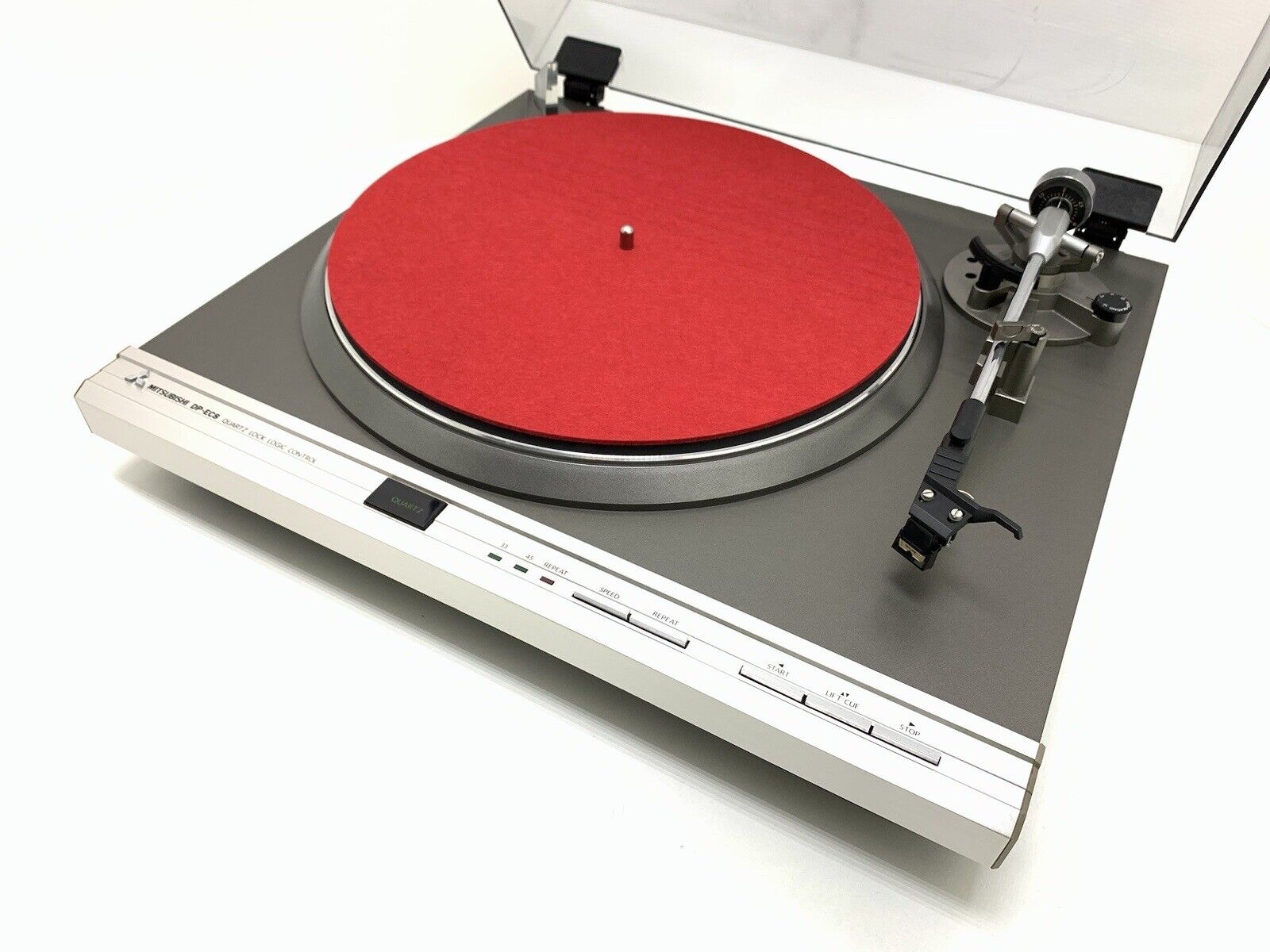 MITSUBISHI DP EC8 Quartz Logic Automatic Turntable Vintage 1981 Work Good Look